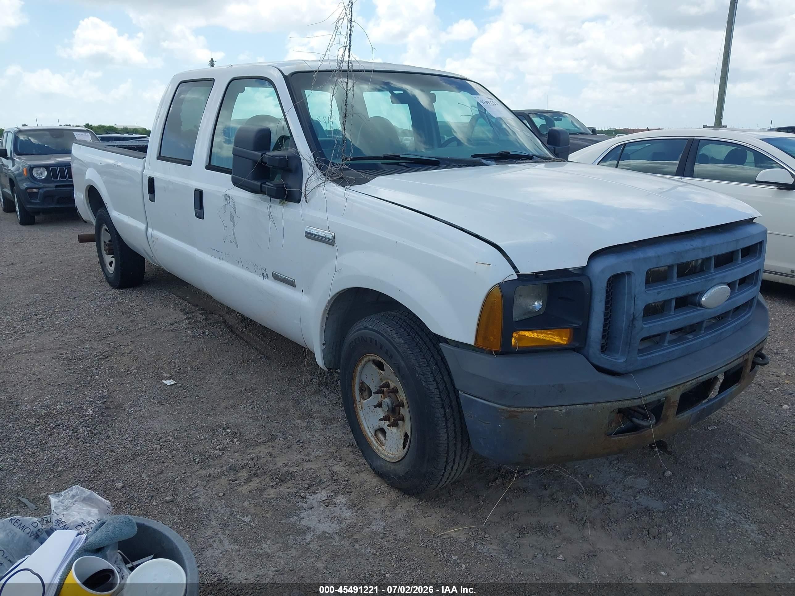 2006 Ford F-250 Lariat/xl/xlt Белый vin: 1FTSW20P16EB50386