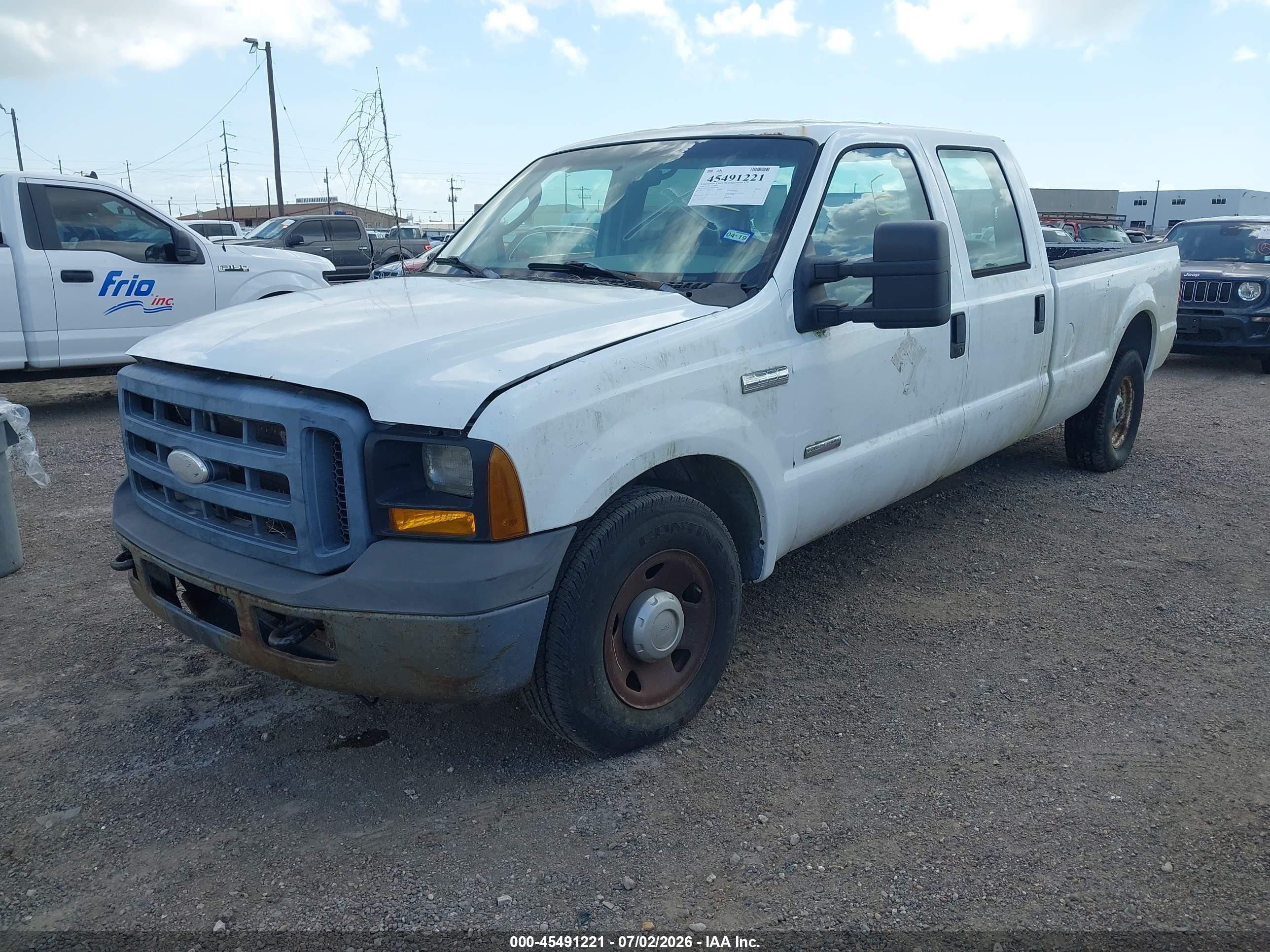 2006 Ford F-250 Lariat/xl/xlt Белый vin: 1FTSW20P16EB50386