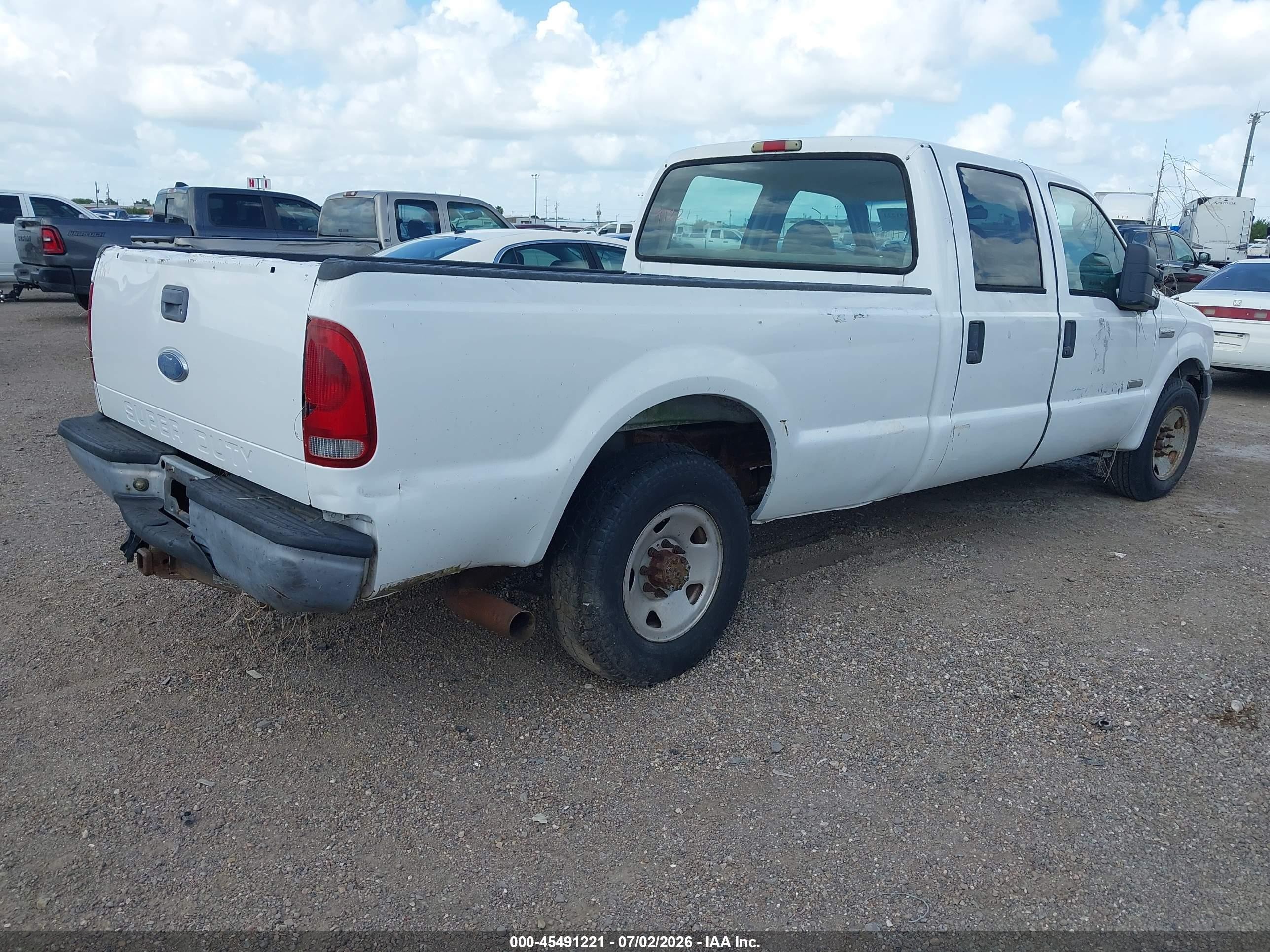 2006 Ford F-250 Lariat/xl/xlt Белый vin: 1FTSW20P16EB50386