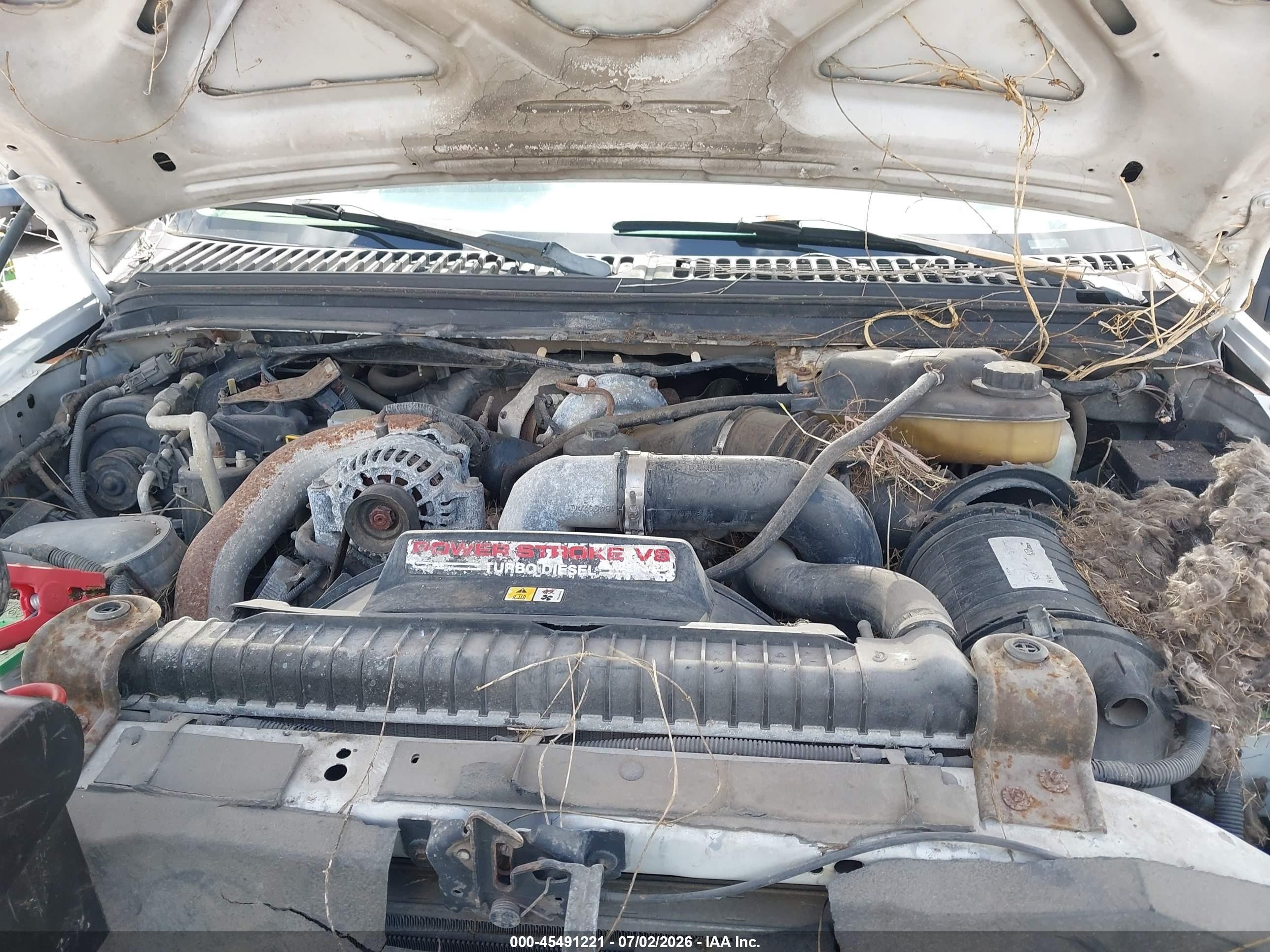 2006 Ford F-250 Lariat/xl/xlt Белый vin: 1FTSW20P16EB50386