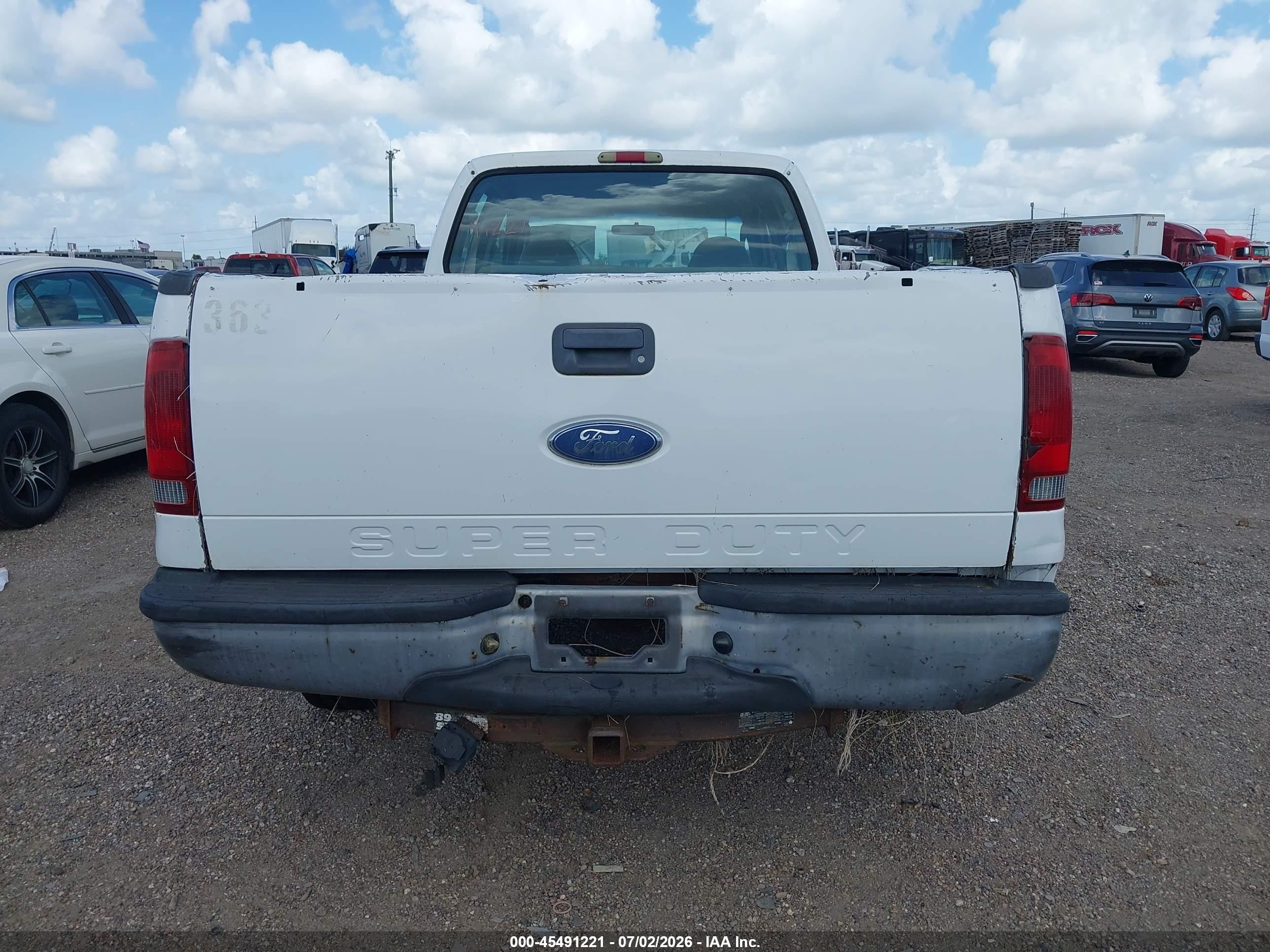 2006 Ford F-250 Lariat/xl/xlt Белый vin: 1FTSW20P16EB50386