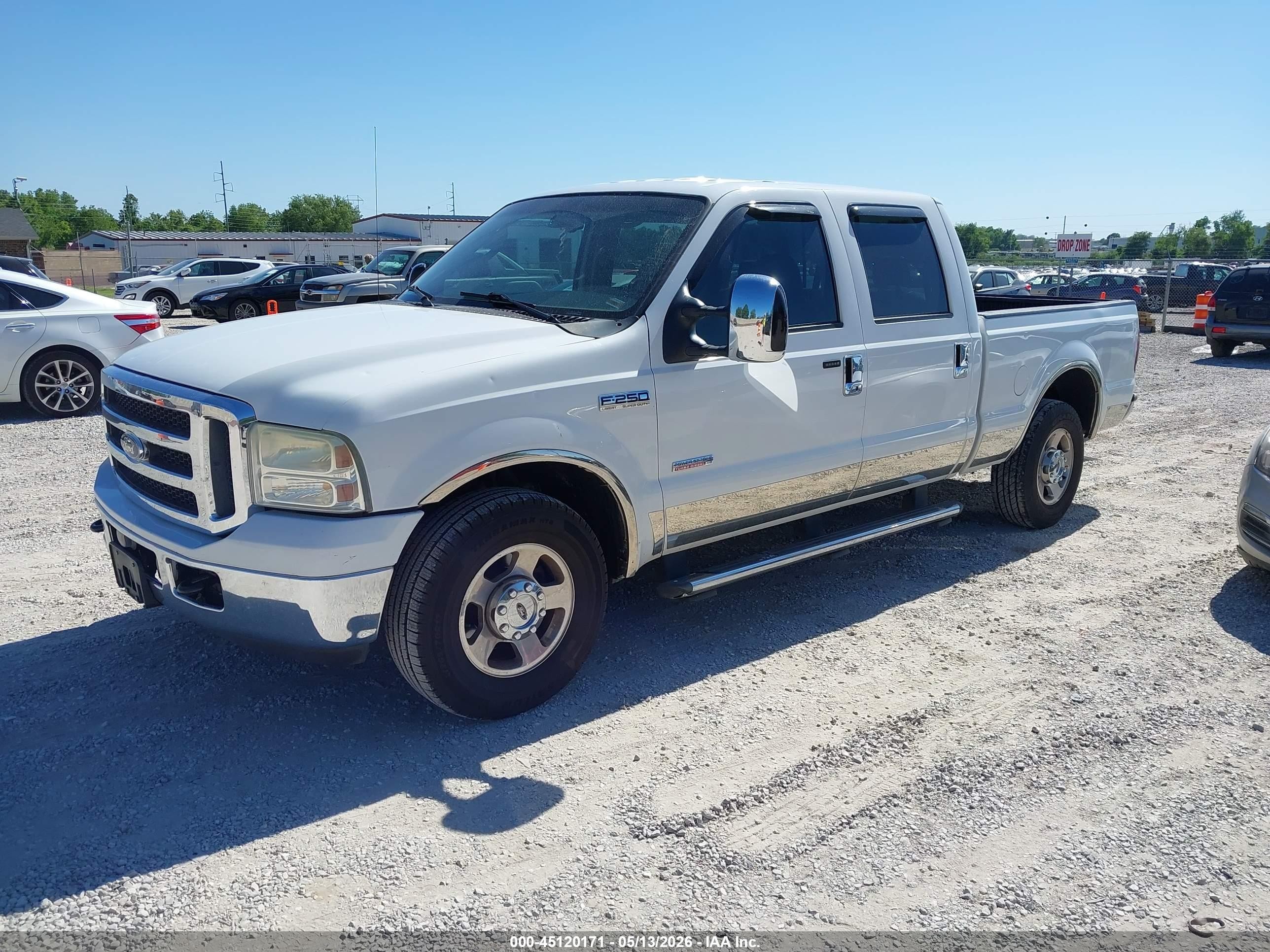 2007 Ford F-250 Lariat/xl/xlt White vin: 1FTSW20P17EA30380