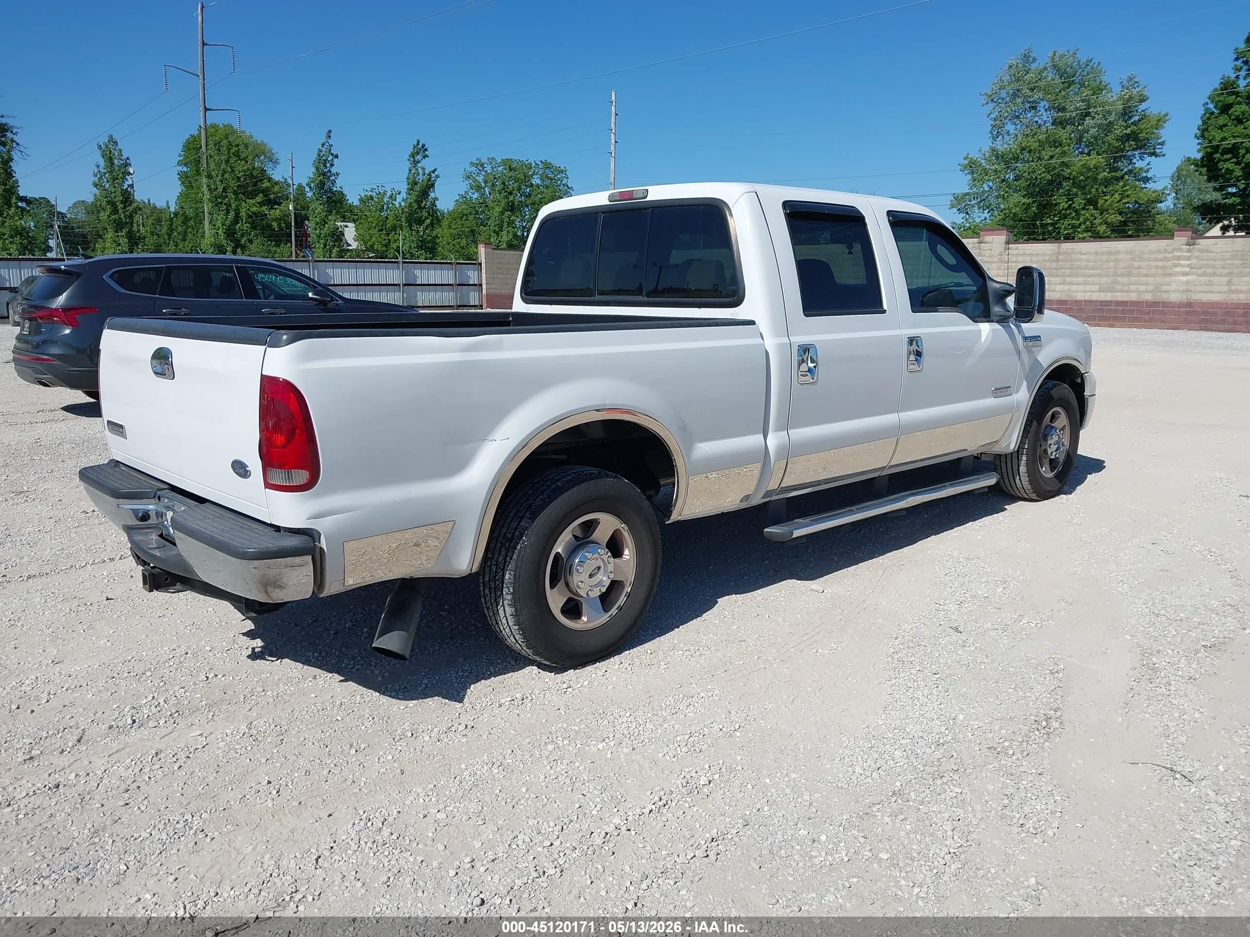 2007 Ford F-250 Lariat/xl/xlt White vin: 1FTSW20P17EA30380