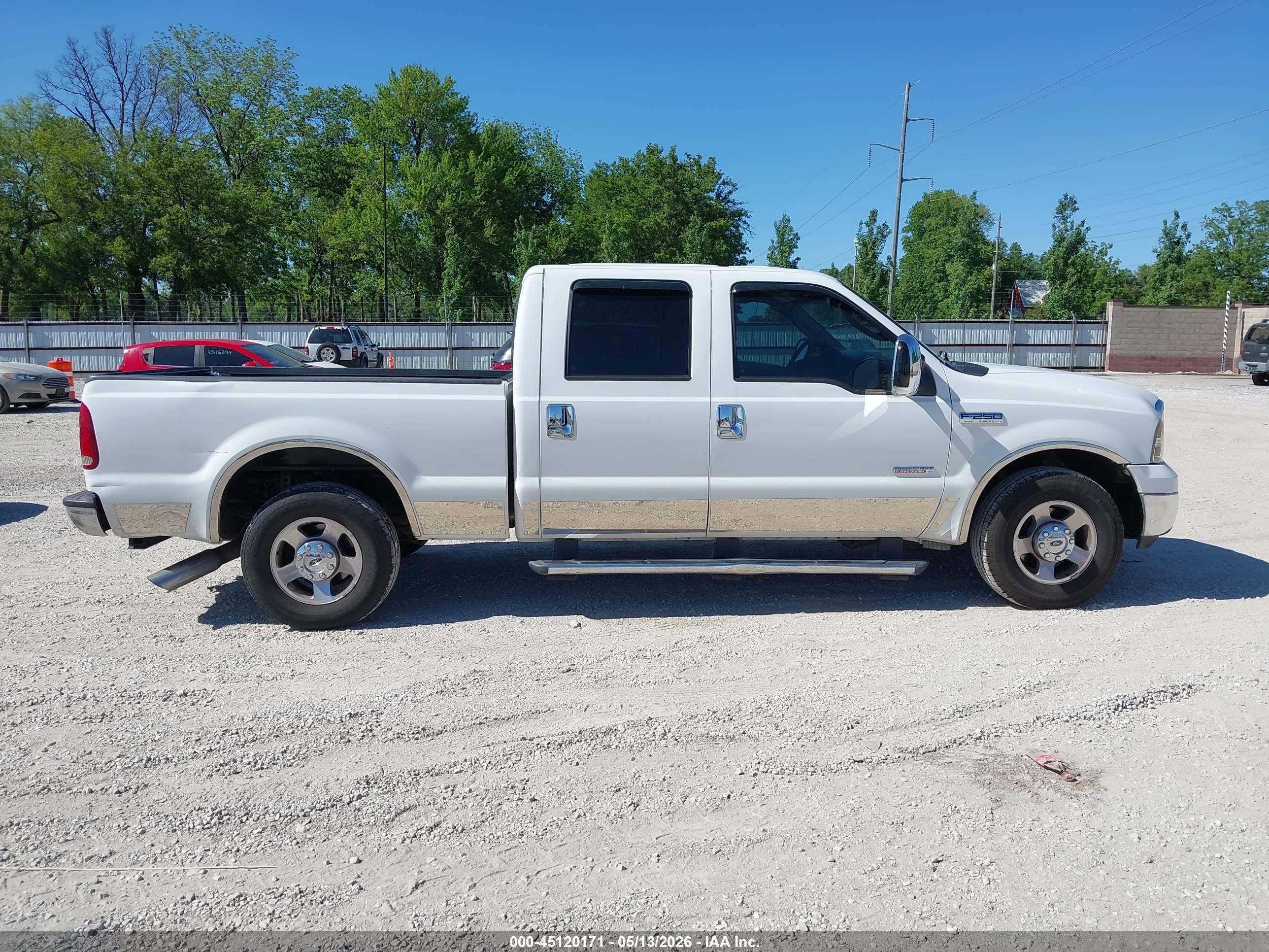 2007 Ford F-250 Lariat/xl/xlt White vin: 1FTSW20P17EA30380