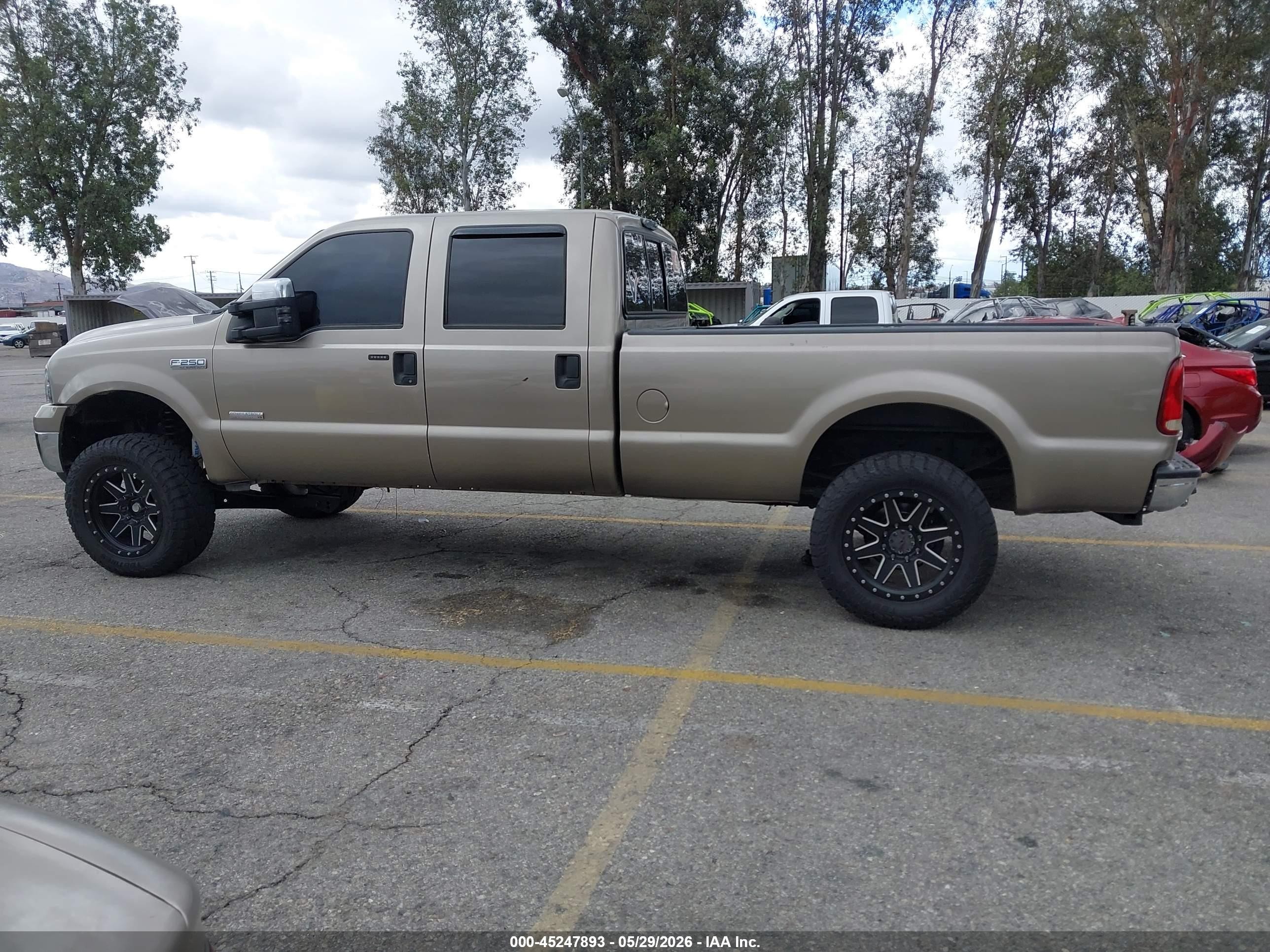 2006 Ford F-250 Lariat/xl/xlt Gold vin: 1FTSW20P26EC30330