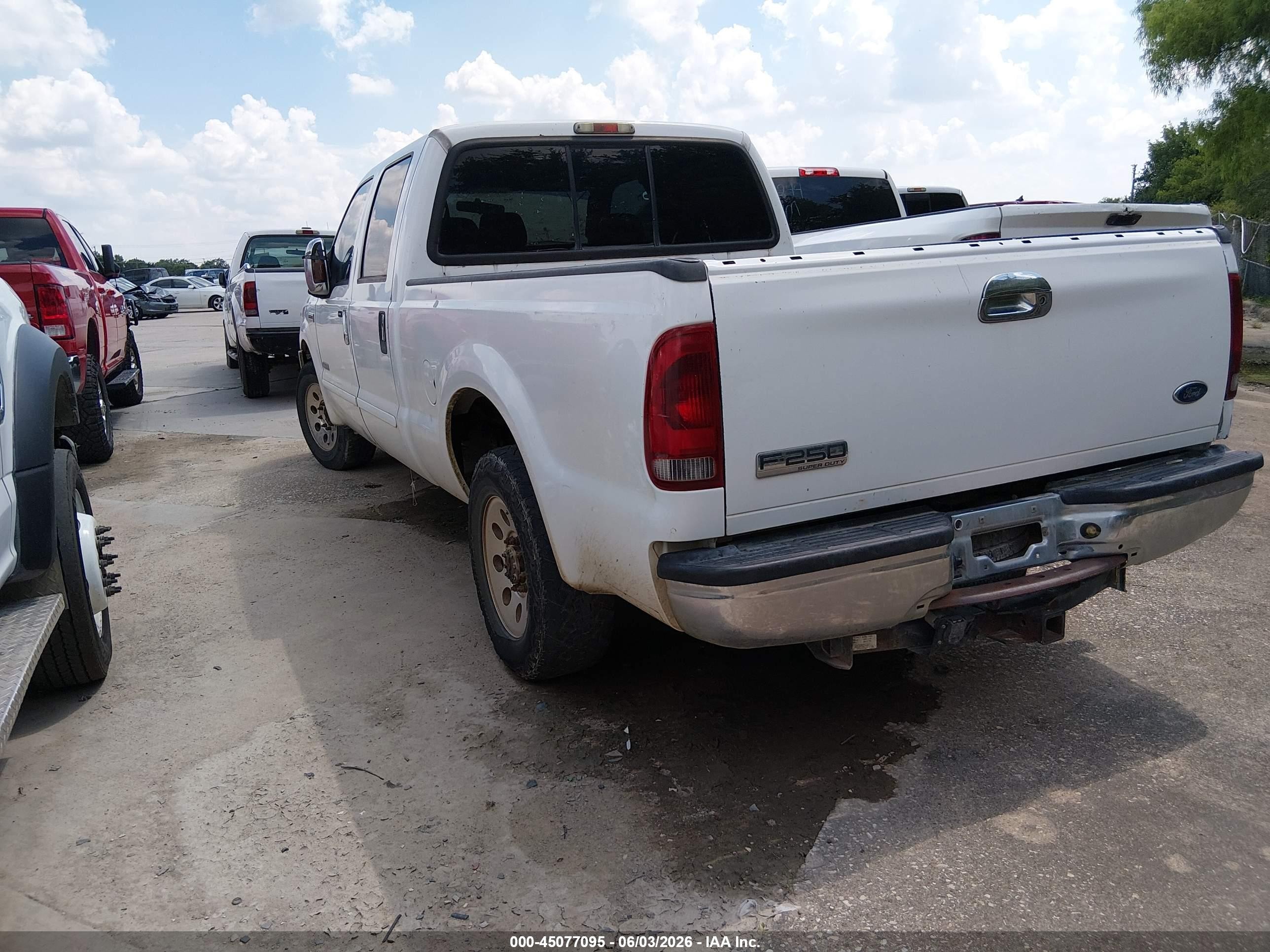 2007 Ford F-250 Lariat/xl/xlt White vin: 1FTSW20P27EA59466
