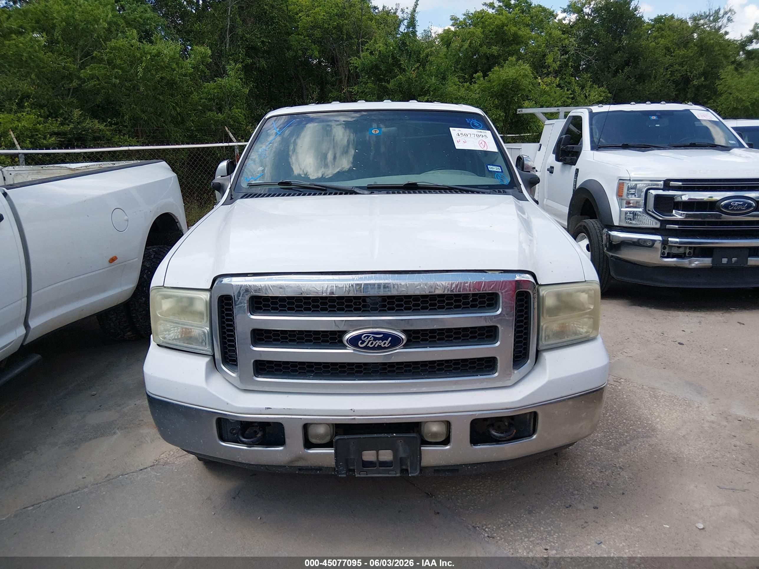 2007 Ford F-250 Lariat/xl/xlt White vin: 1FTSW20P27EA59466