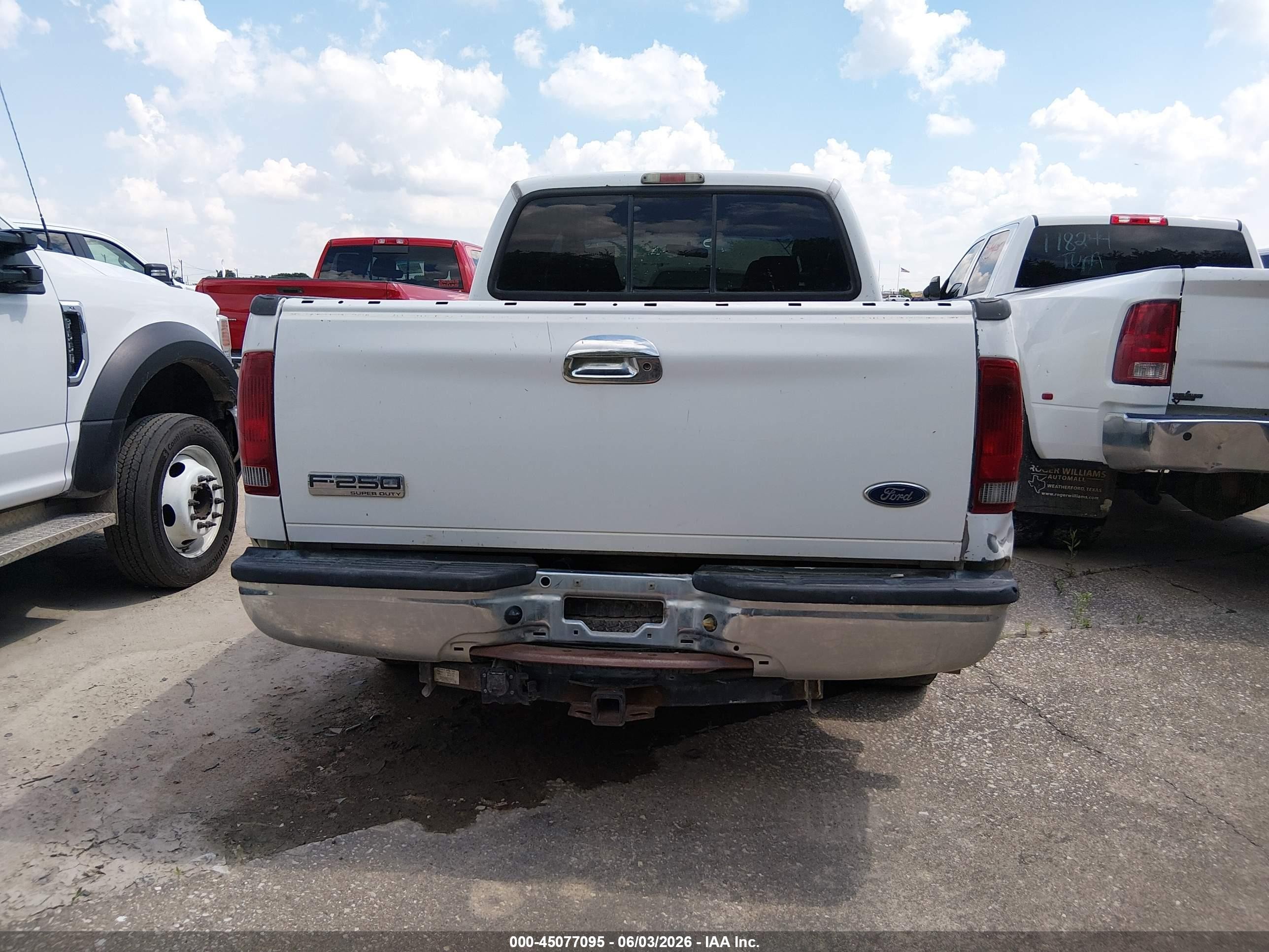 2007 Ford F-250 Lariat/xl/xlt White vin: 1FTSW20P27EA59466