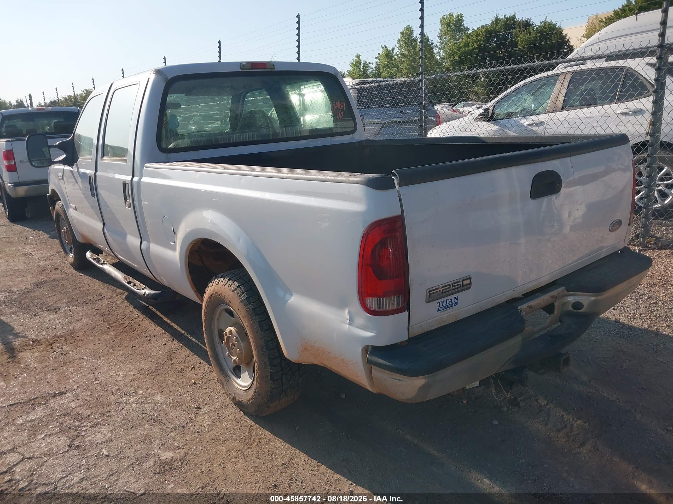 2006 Ford F-250 Lariat/xl/xlt White vin: 1FTSW20P36EB97452