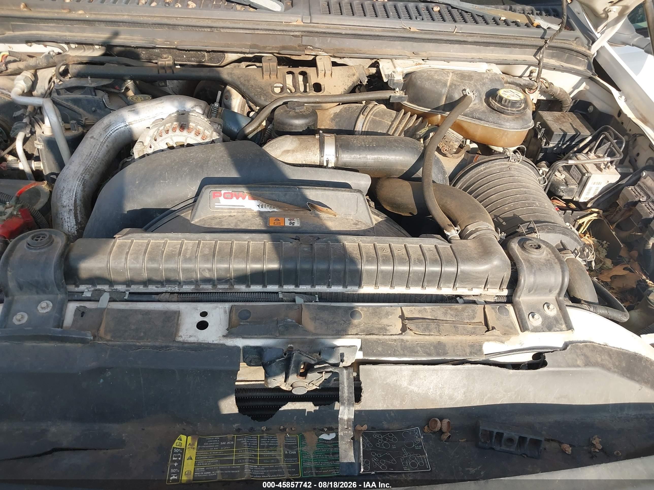 2006 Ford F-250 Lariat/xl/xlt White vin: 1FTSW20P36EB97452
