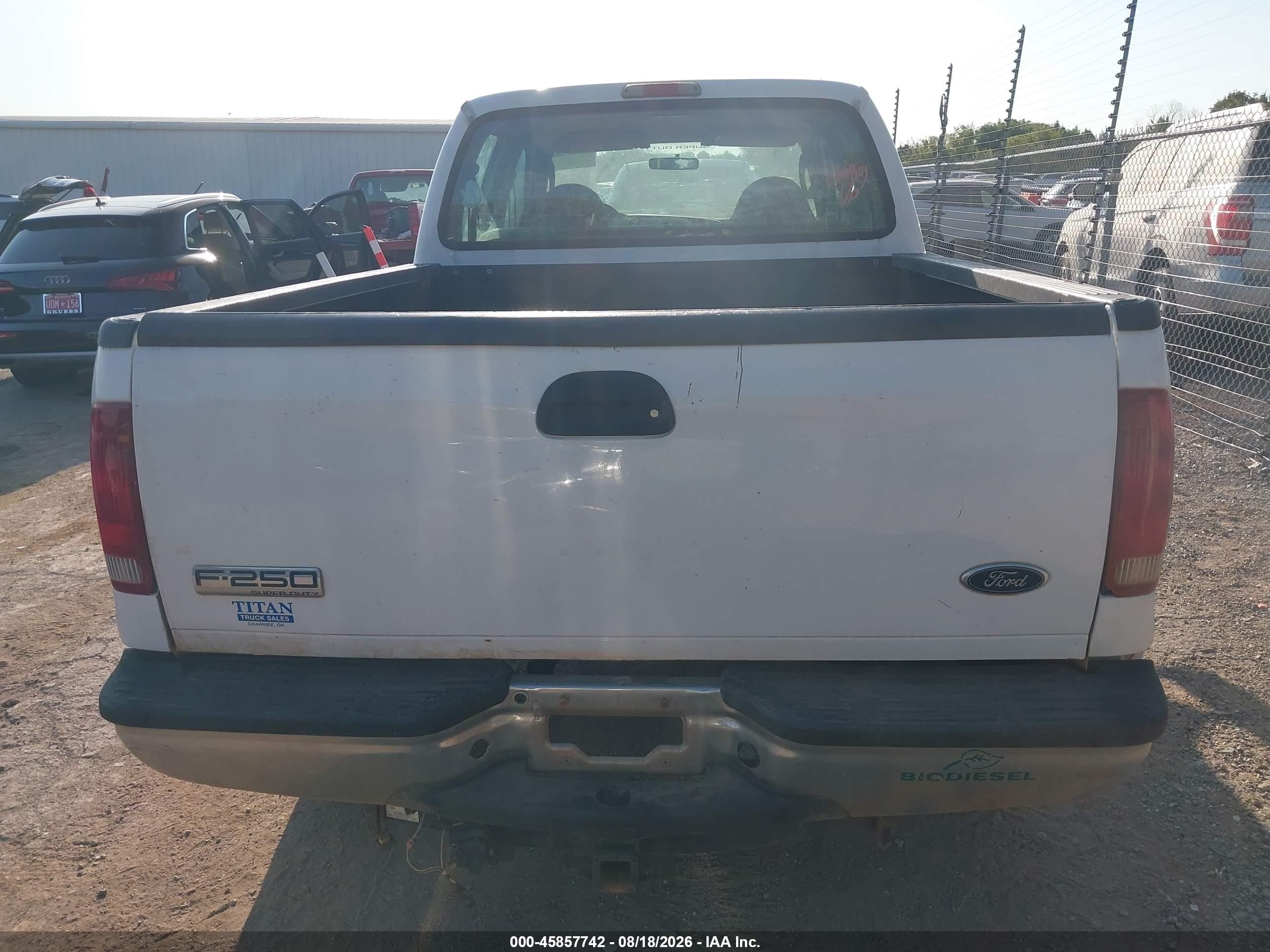 2006 Ford F-250 Lariat/xl/xlt White vin: 1FTSW20P36EB97452