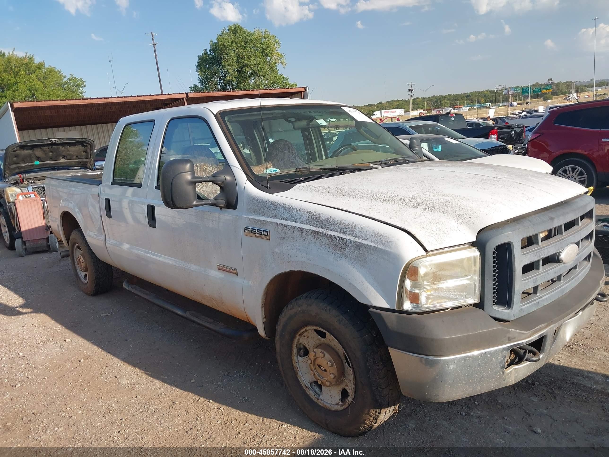 2006 Ford F-250 Lariat/xl/xlt White vin: 1FTSW20P36EB97452
