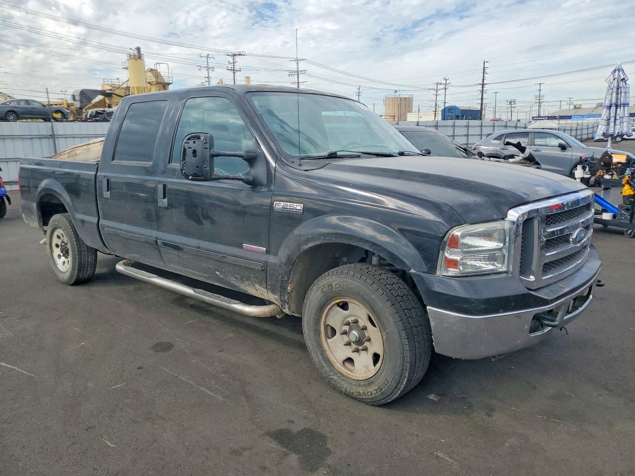 2005 Ford F250 Super Duty Black vin: 1FTSW20P65ED22099