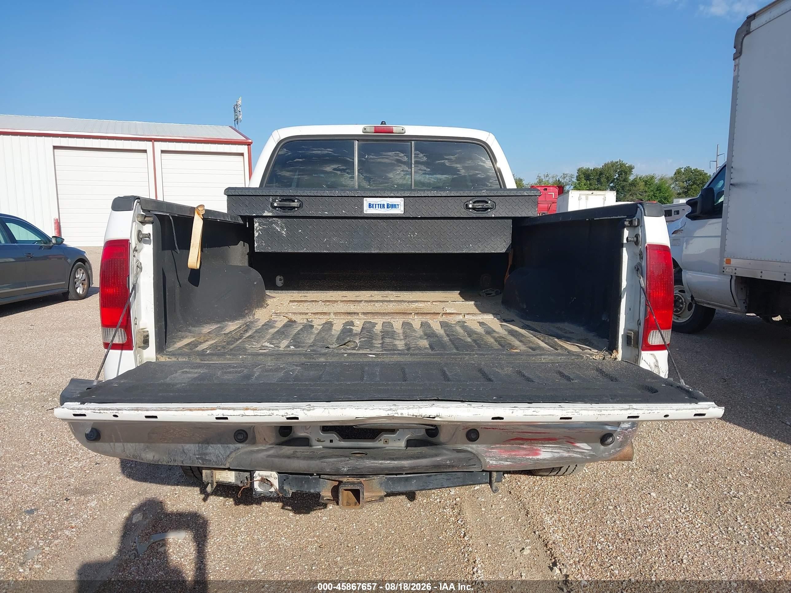 2005 Ford F-250 Lariat/xl/xlt White vin: 1FTSW20P75EC64097