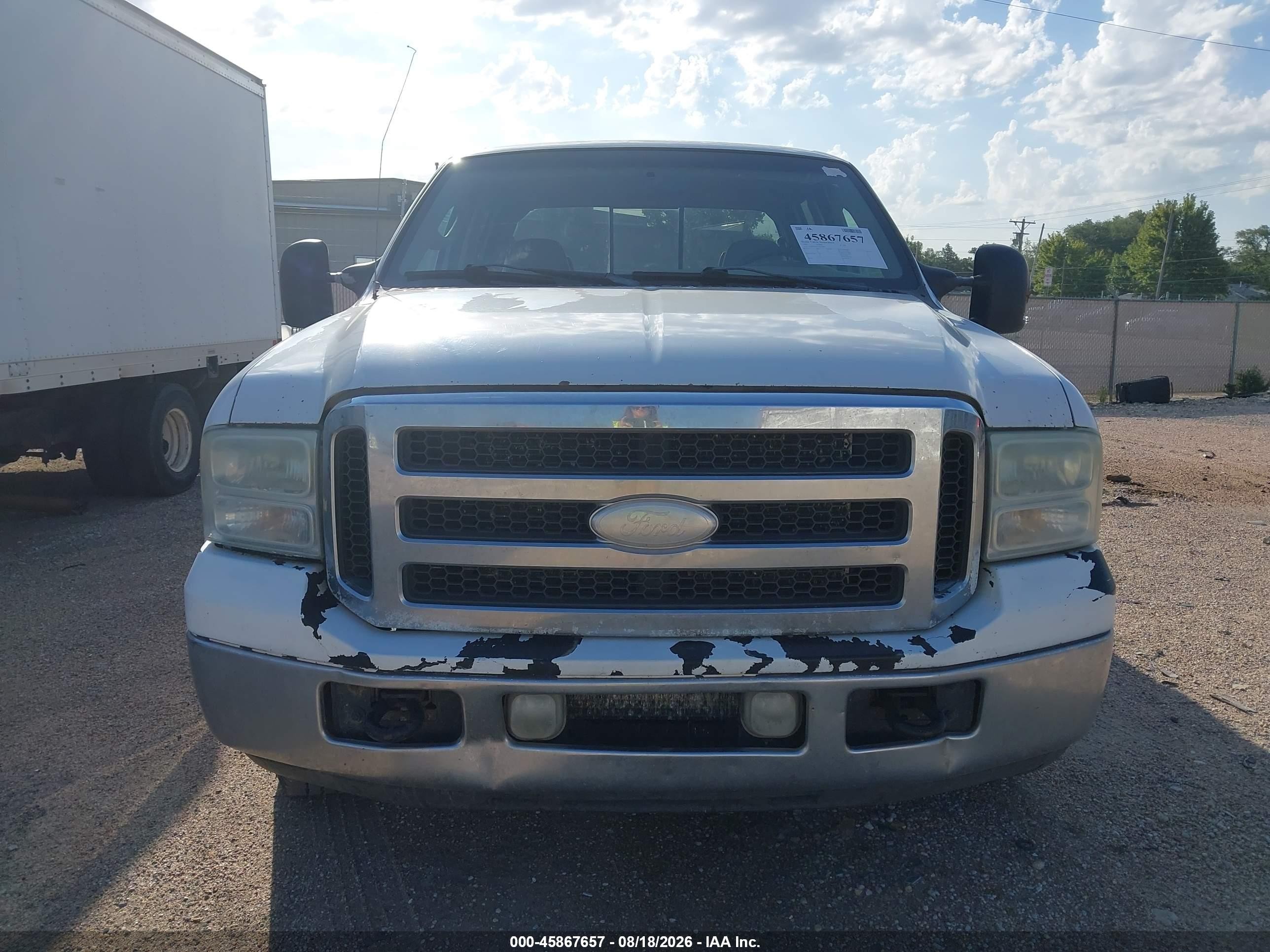 2005 Ford F-250 Lariat/xl/xlt White vin: 1FTSW20P75EC64097