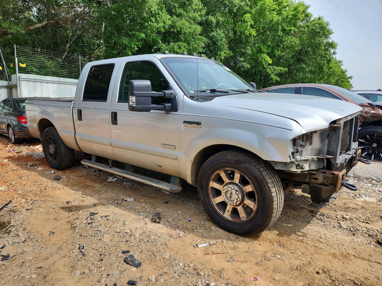 2006 Ford F250 Super Duty Silver vin: 1FTSW20P76EB22267