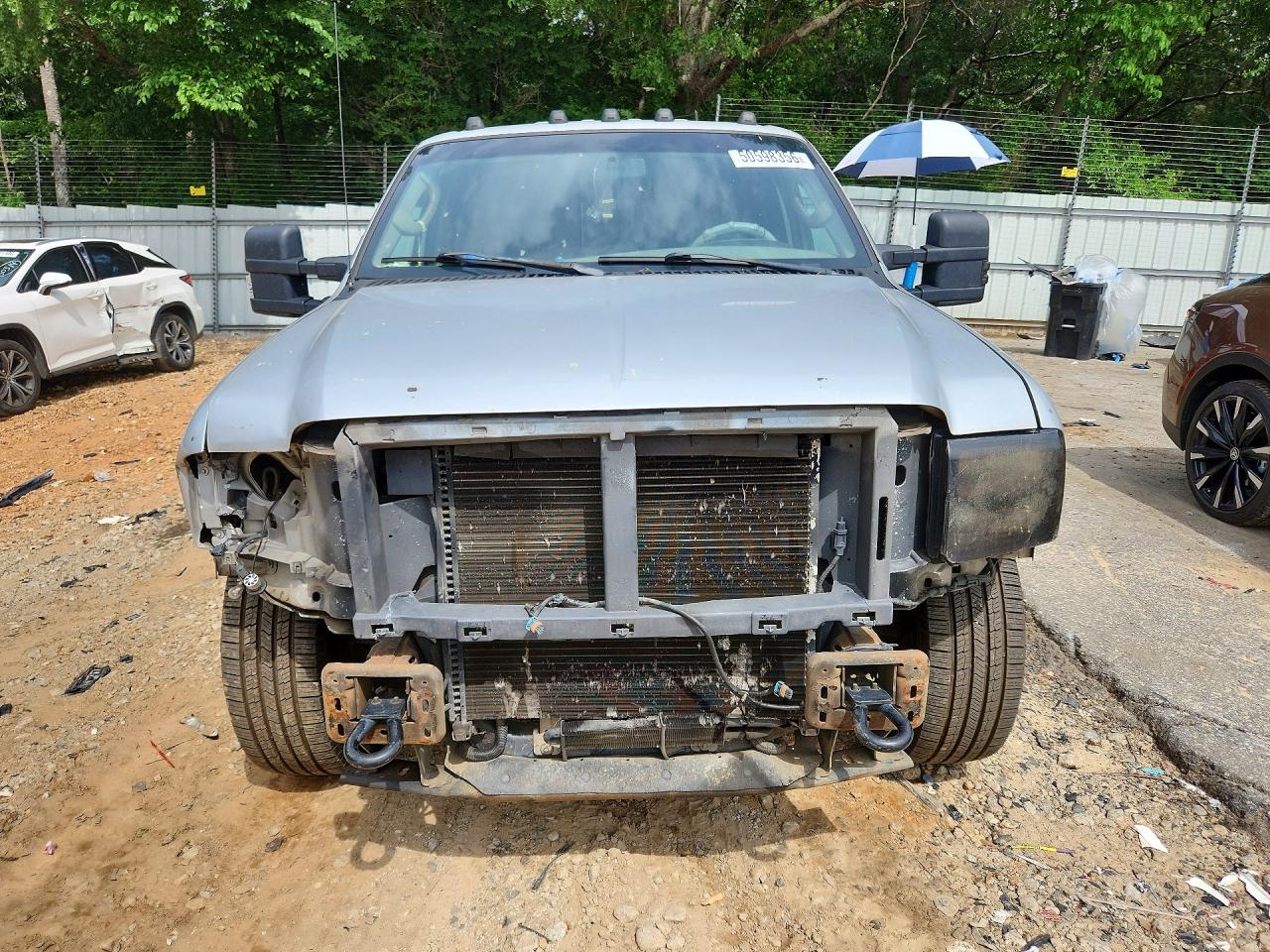 2006 Ford F250 Super Duty Silver vin: 1FTSW20P76EB22267