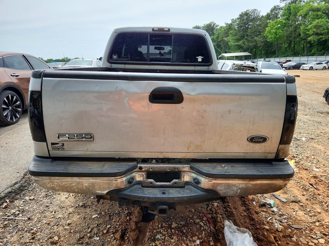 2006 Ford F250 Super Duty Silver vin: 1FTSW20P76EB22267