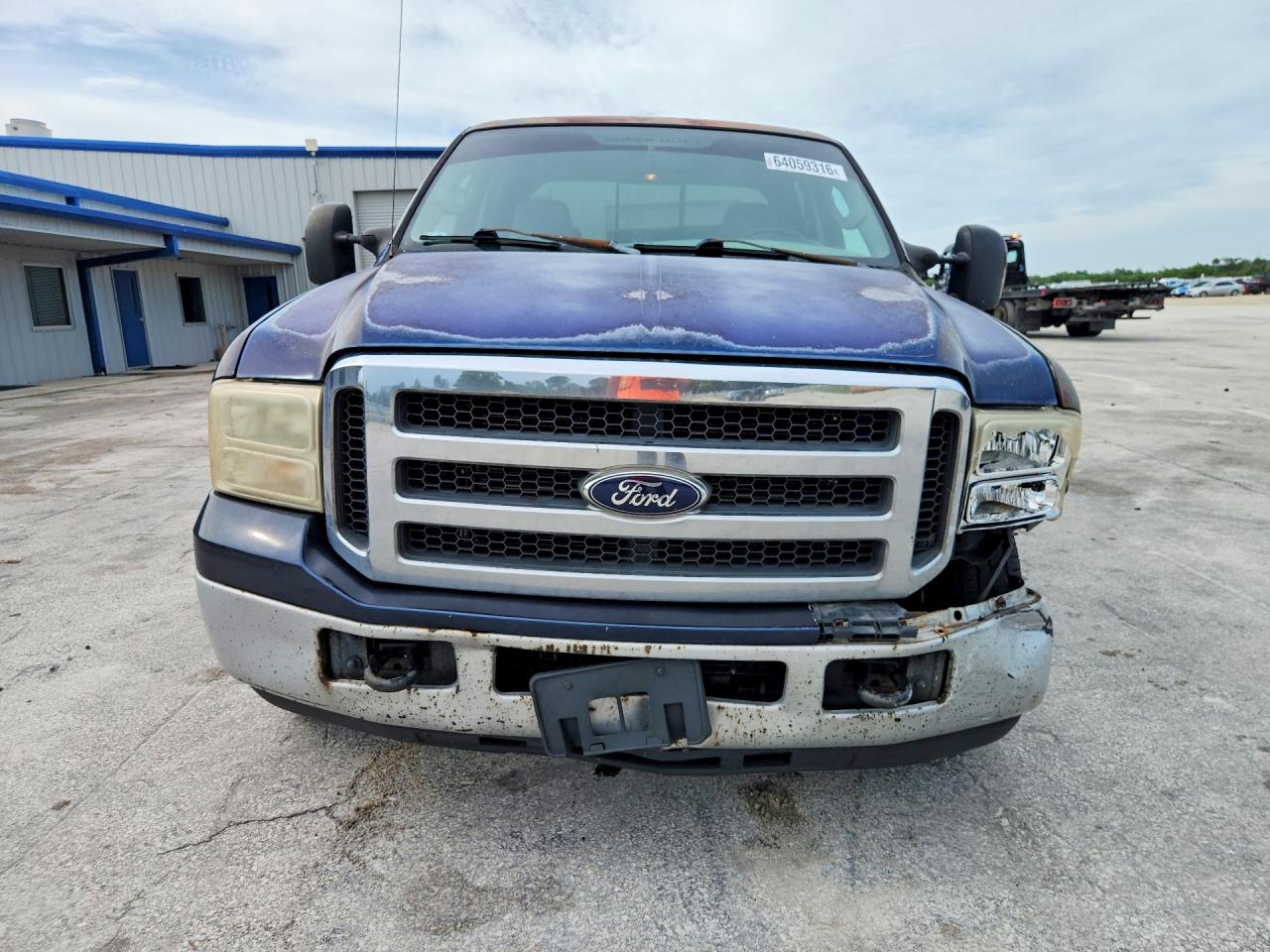 2005 Ford F250 Super Duty Blue vin: 1FTSW20P85EC65050