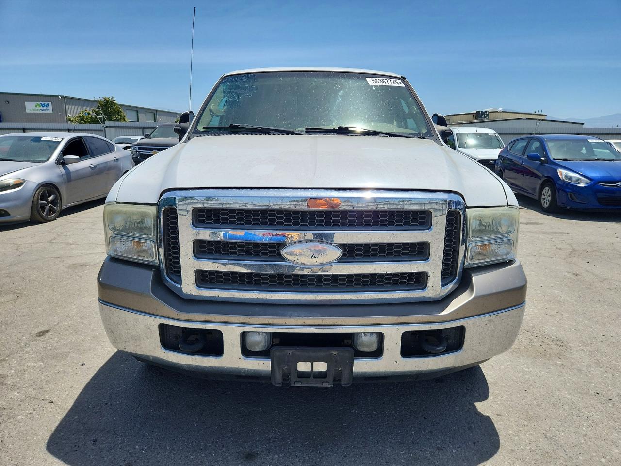 2005 Ford F250 Super Duty Белый vin: 1FTSW20P95EB17537