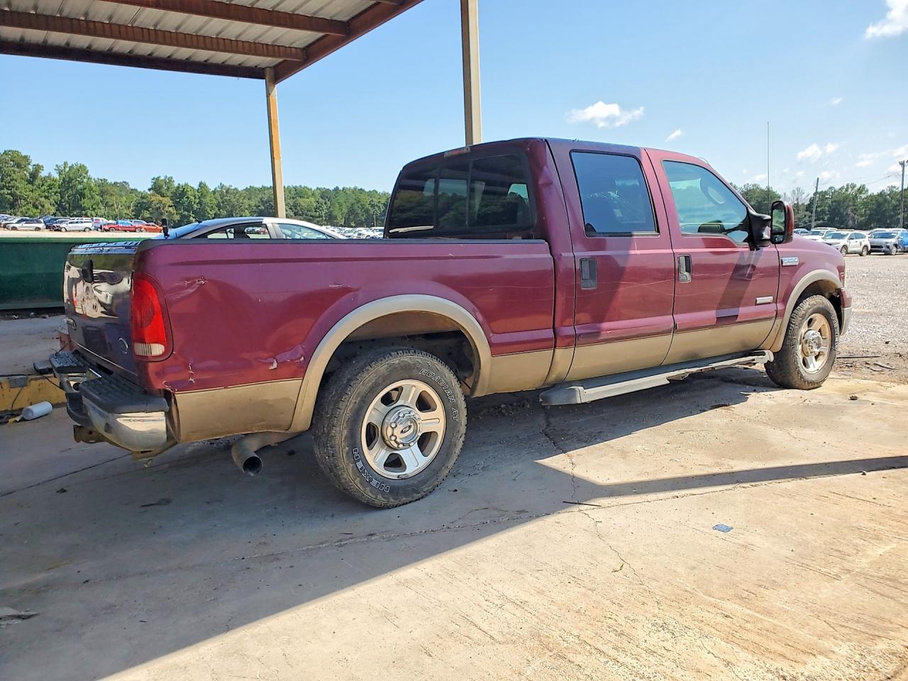 2007 Ford F250 Super Duty Red vin: 1FTSW20P97EA19109