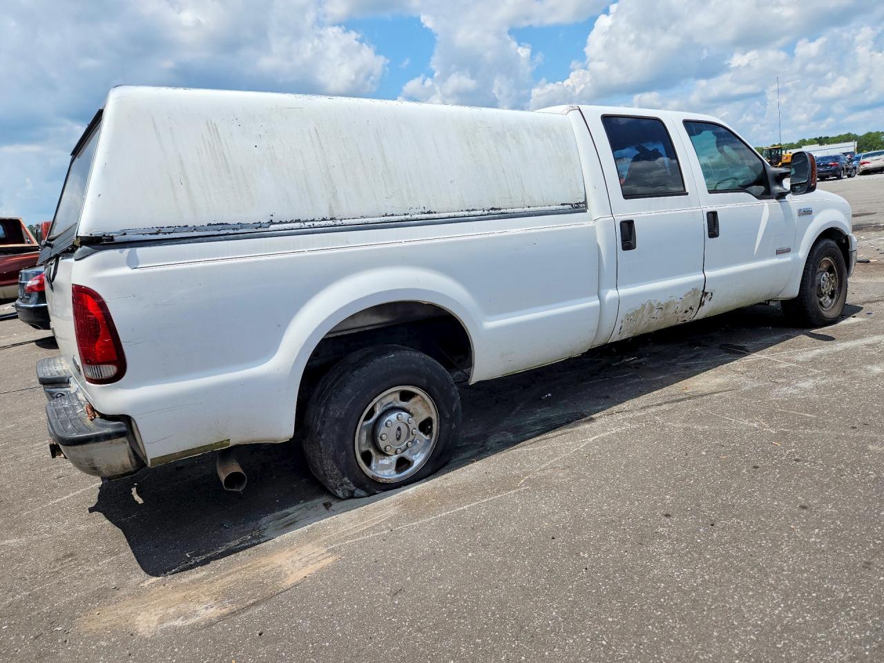 2007 Ford F250 Super Duty White vin: 1FTSW20P97EA24939