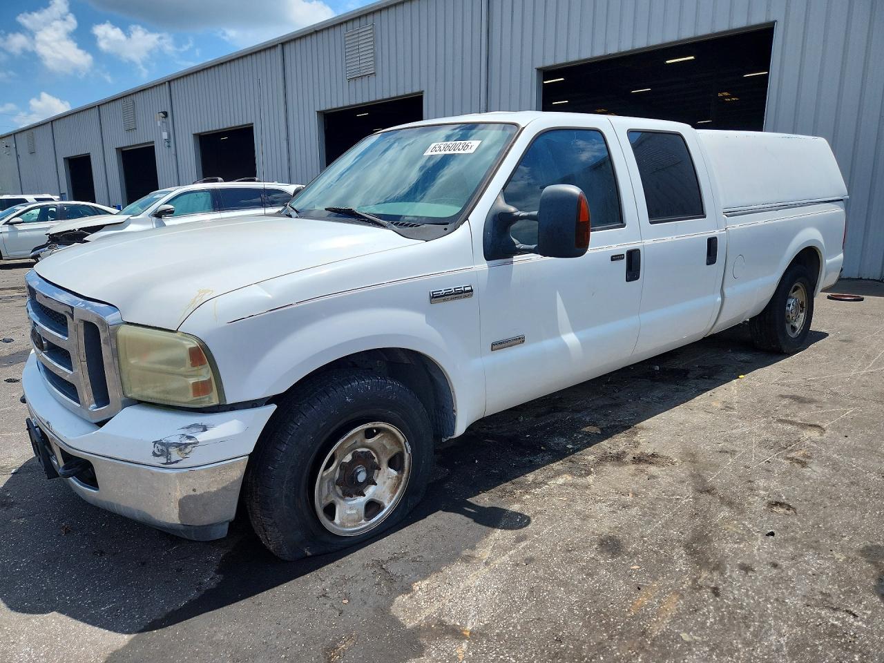 2007 Ford F250 Super Duty White vin: 1FTSW20P97EA24939