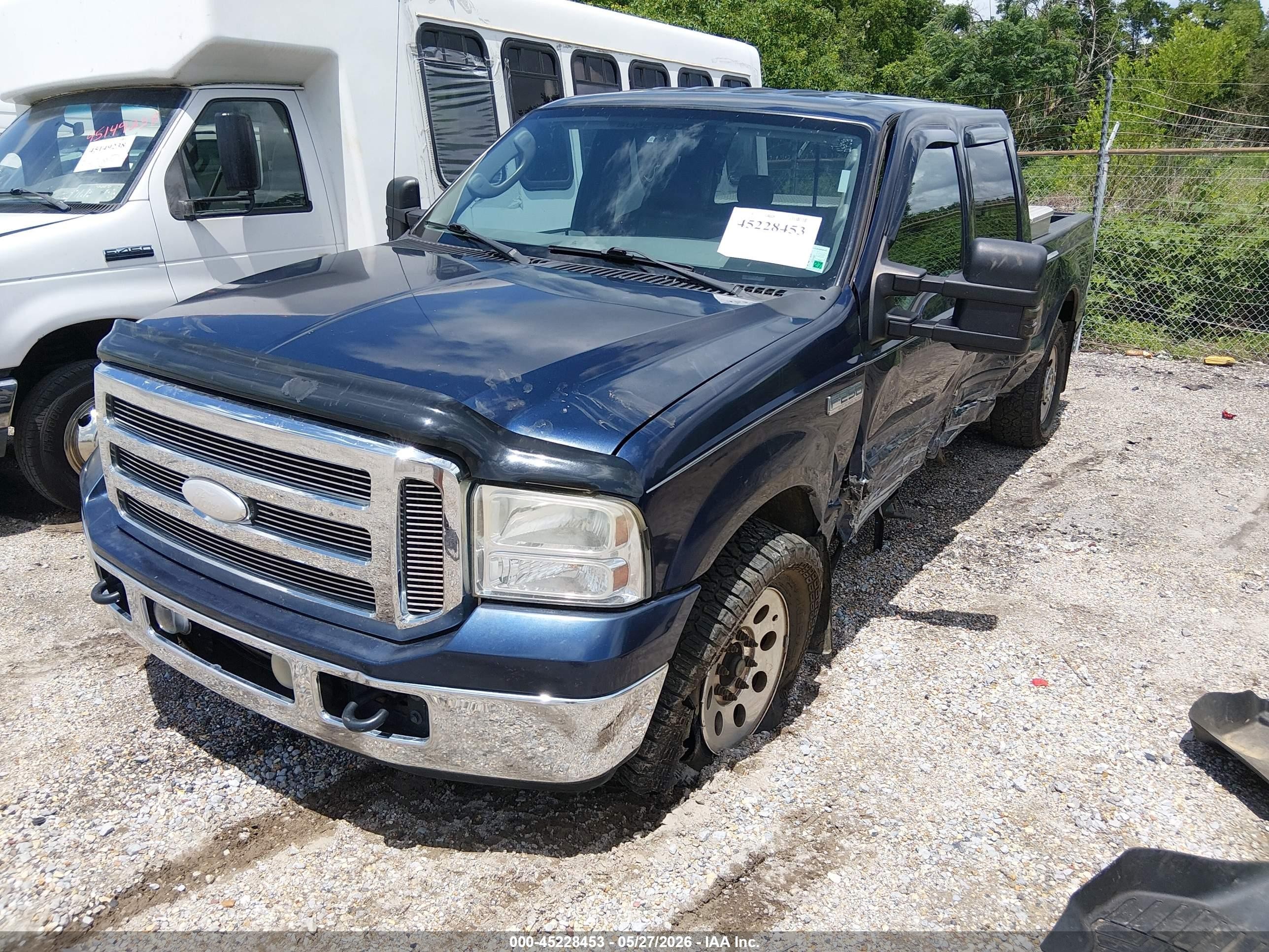 2005 Ford Super Duty F-250 Lariat/xl/xlt Blue vin: 1FTSW20PX5EA59101