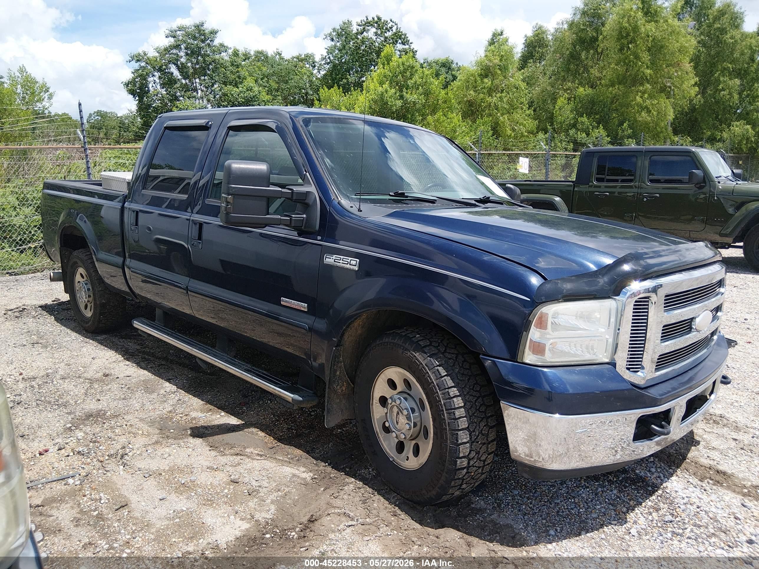 2005 Ford Super Duty F-250 Lariat/xl/xlt Blue vin: 1FTSW20PX5EA59101