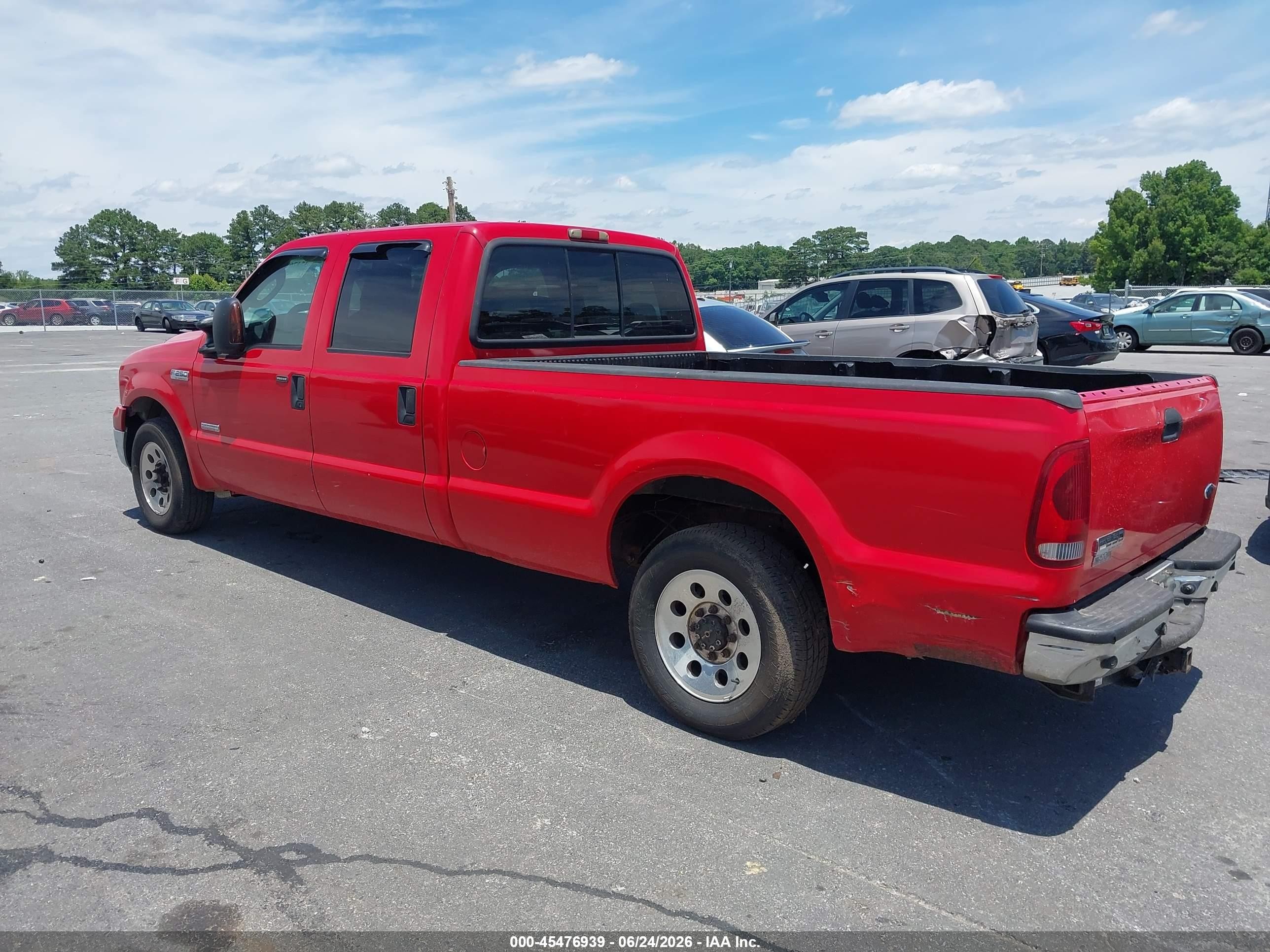 2007 Ford F-250 Lariat/xl/xlt Красный vin: 1FTSW20PX7EA66892