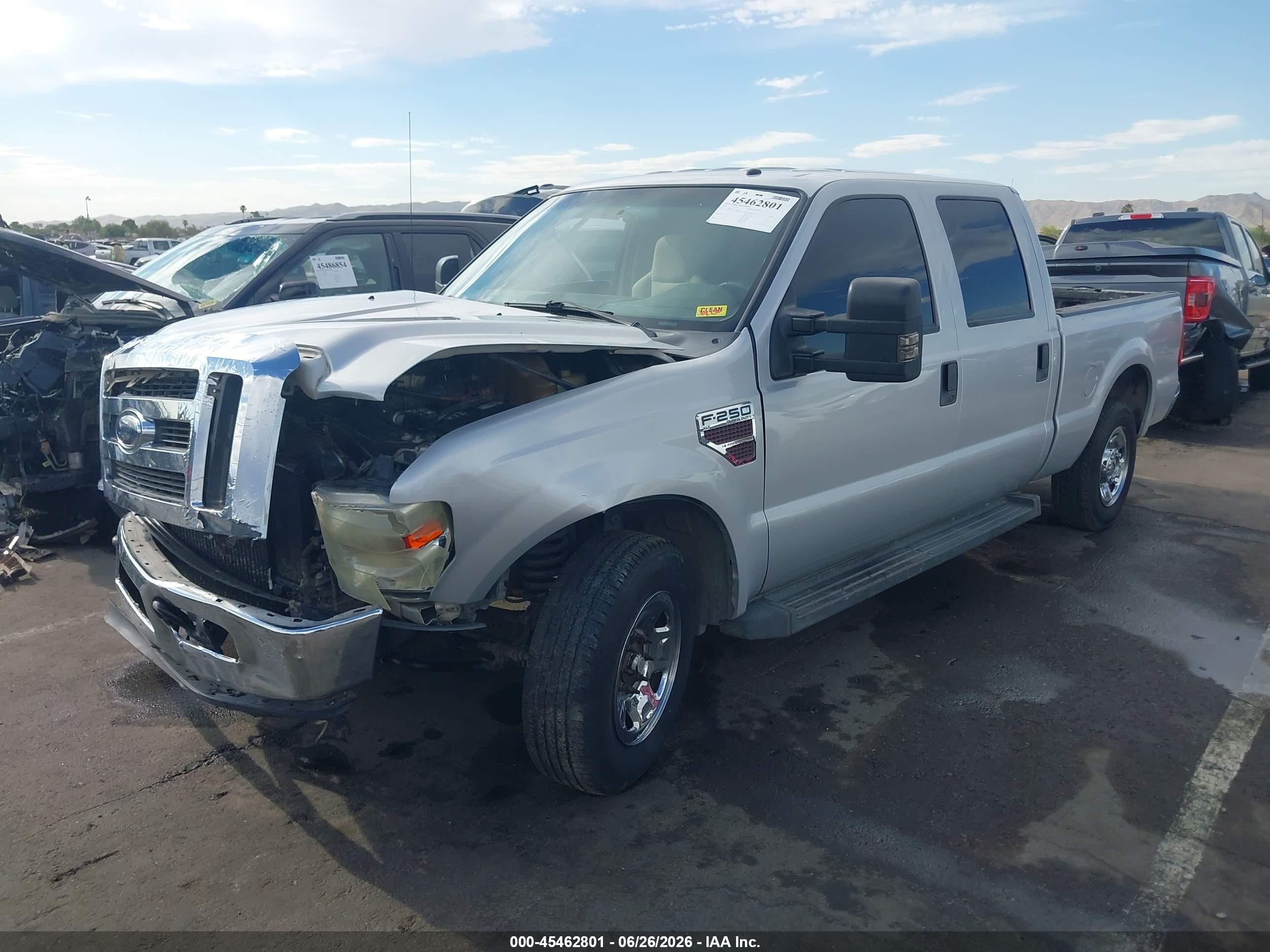 2008 Ford Super Duty F-250 Srw King Ranch/lariat/xl/xlt Silver vin: 1FTSW20R18EC94539