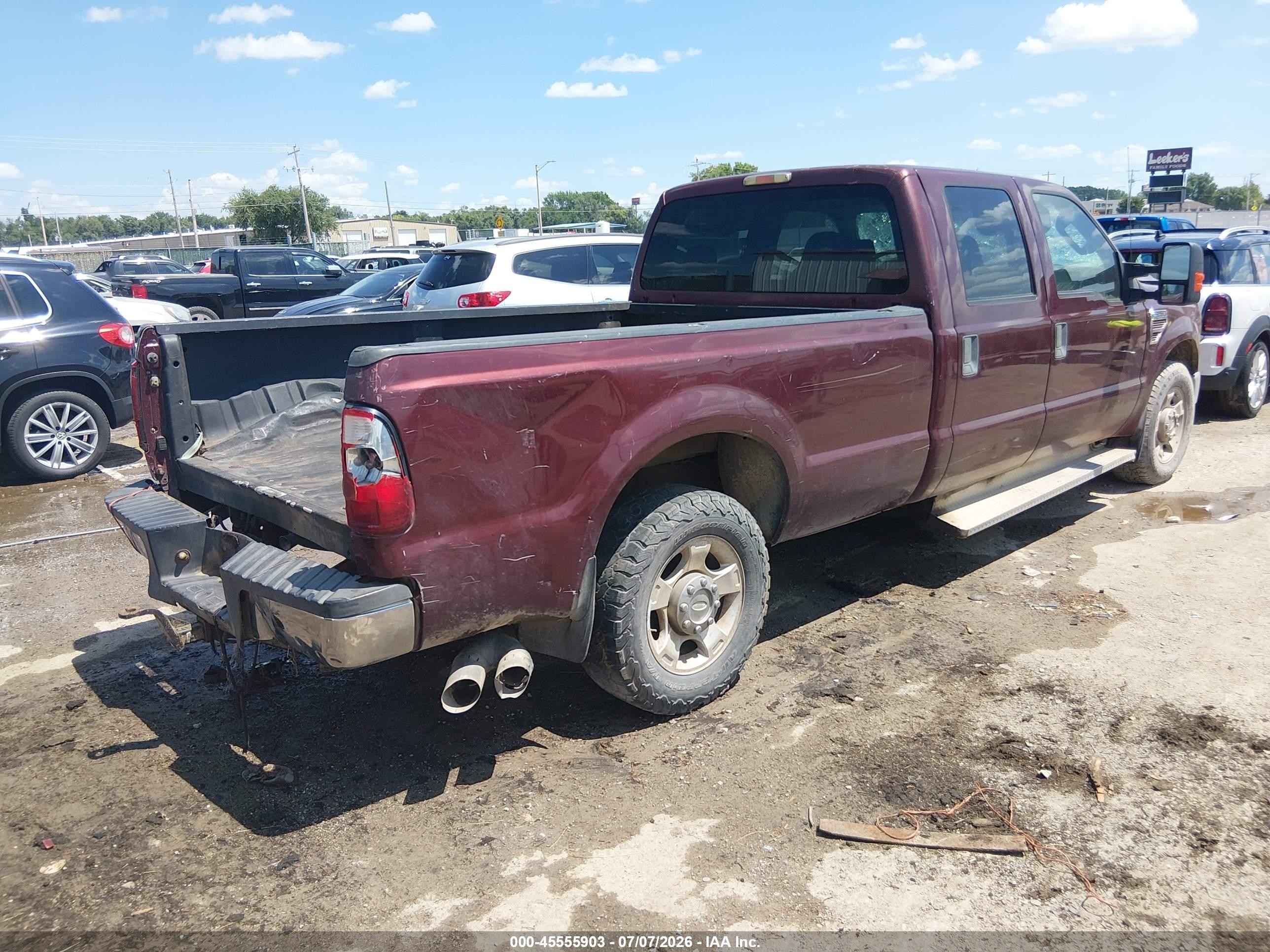 2009 Ford Super Duty F-250 Srw King Ranch/lariat/xl/xlt Maroon vin: 1FTSW20R19EA62427