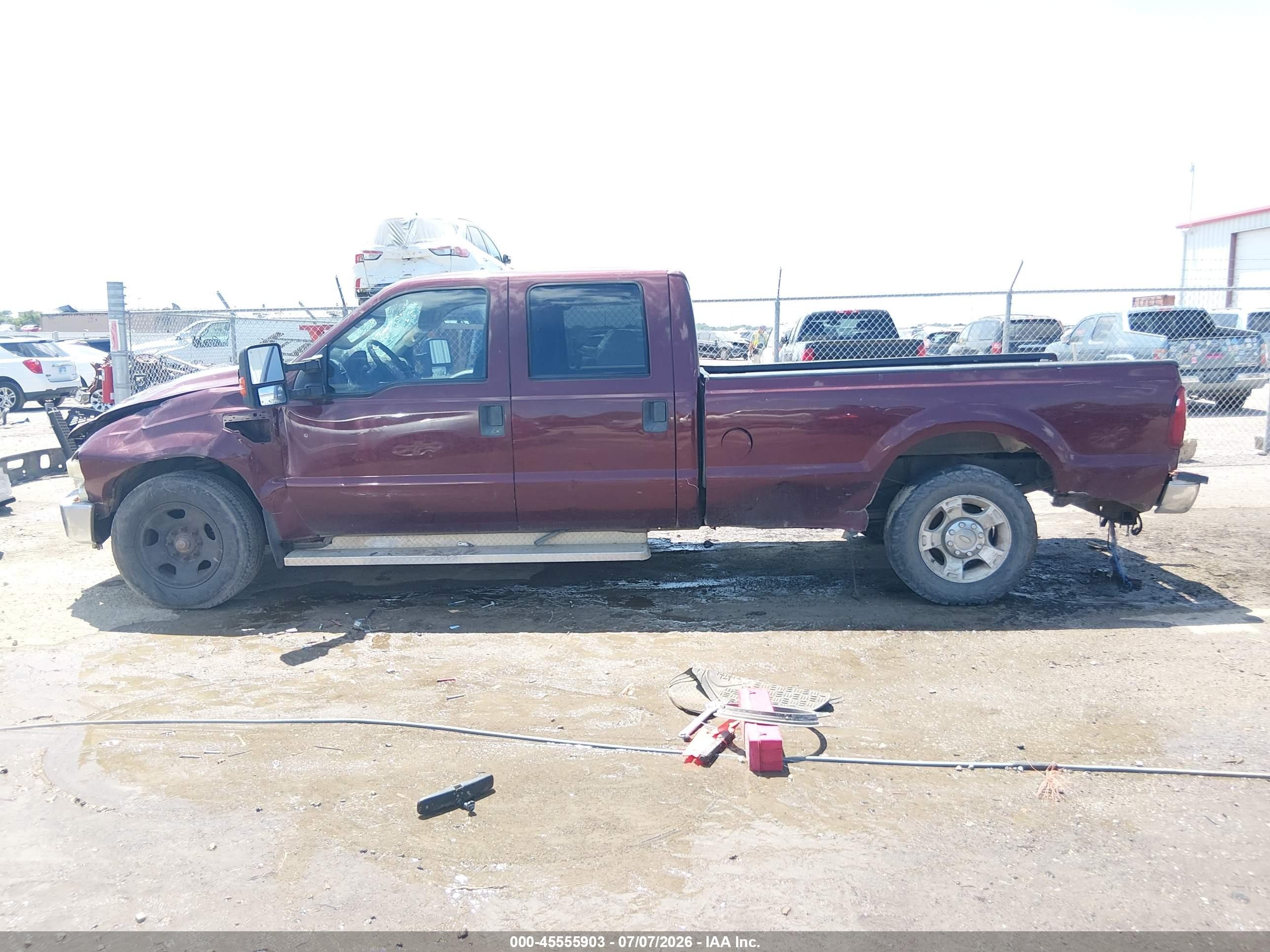 2009 Ford Super Duty F-250 Srw King Ranch/lariat/xl/xlt Maroon vin: 1FTSW20R19EA62427