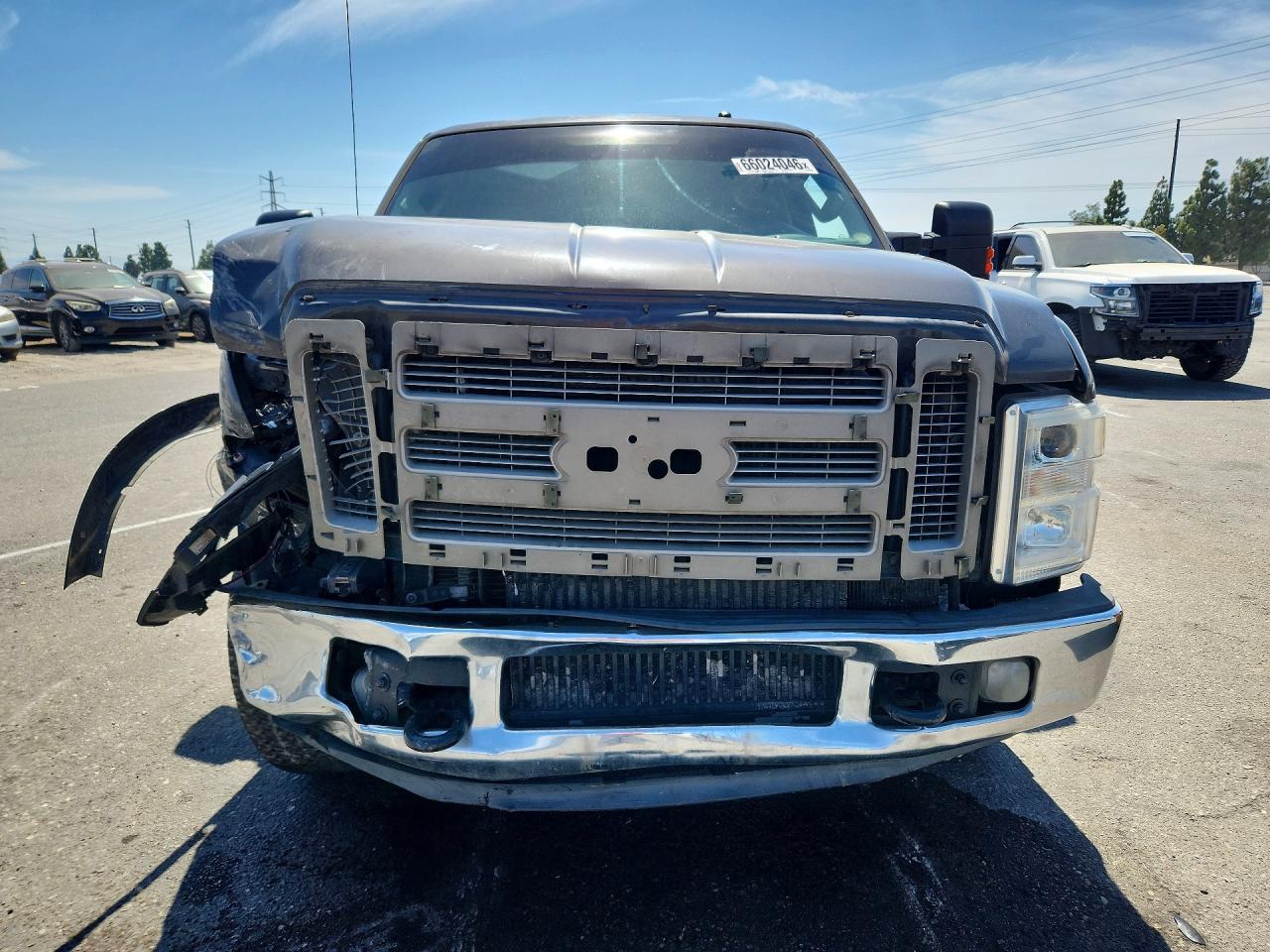 2008 Ford F250 Super Duty Gray vin: 1FTSW20R38EB23808