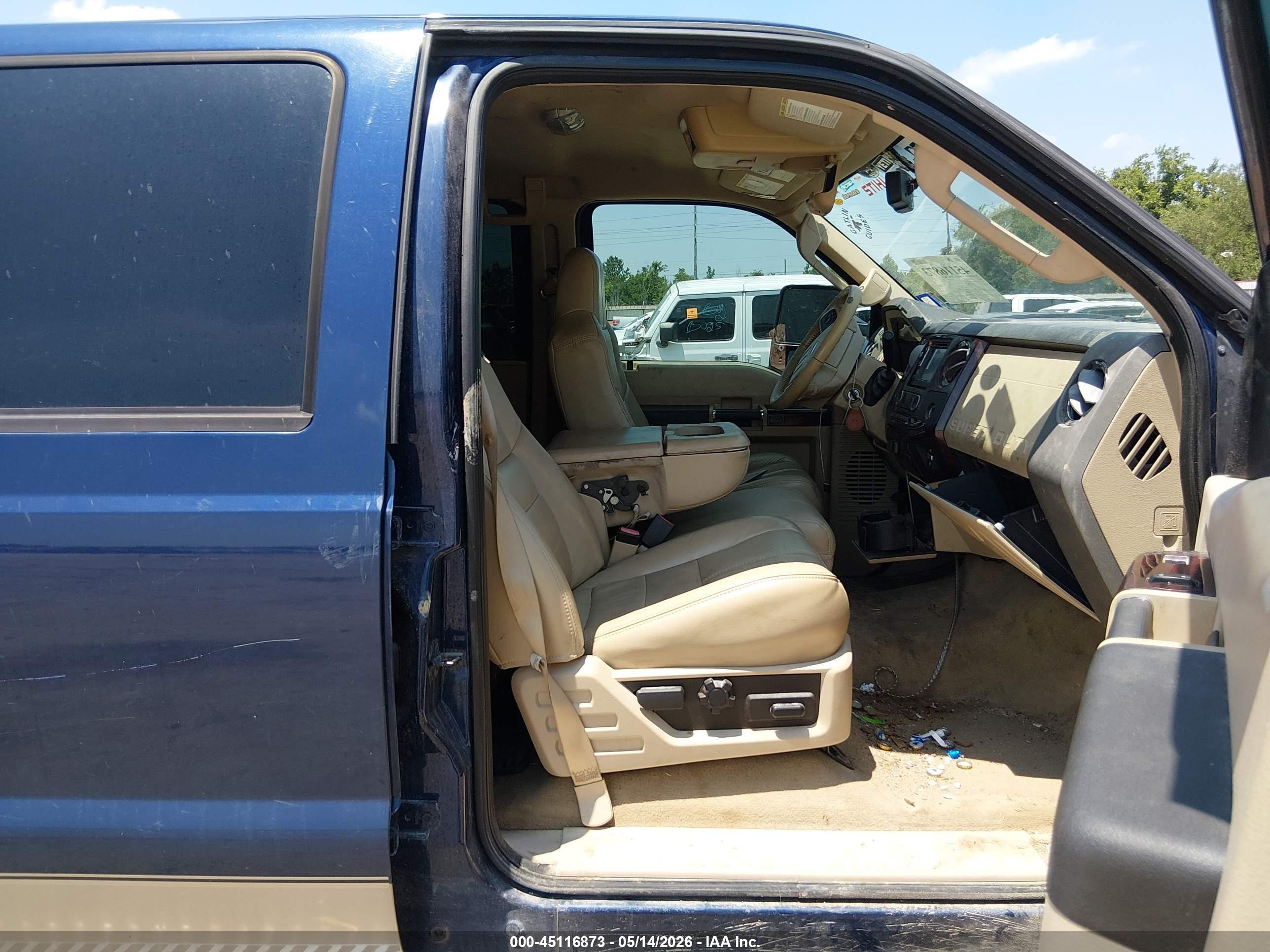 2009 Ford F-250 Lariat Blue vin: 1FTSW20R69EA83922