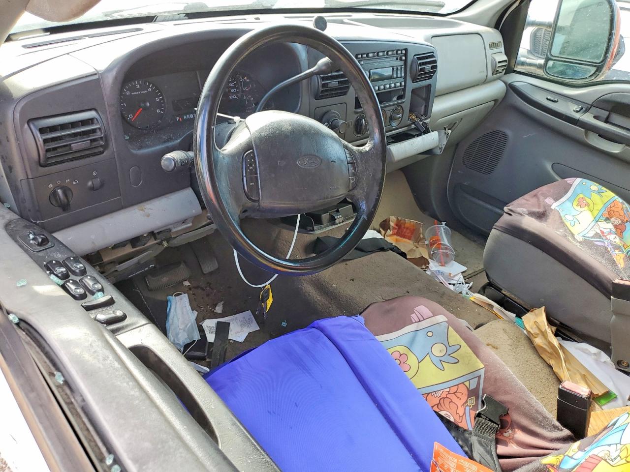 2005 Ford F250 Super Duty White vin: 1FTSW20Y35EA91414