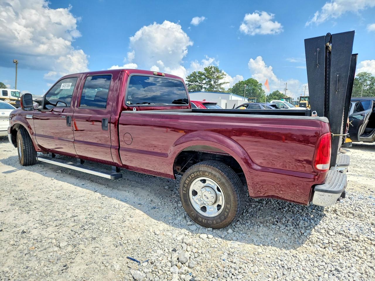 2005 Ford F250 Super Duty Red vin: 1FTSW20Y75EC86397