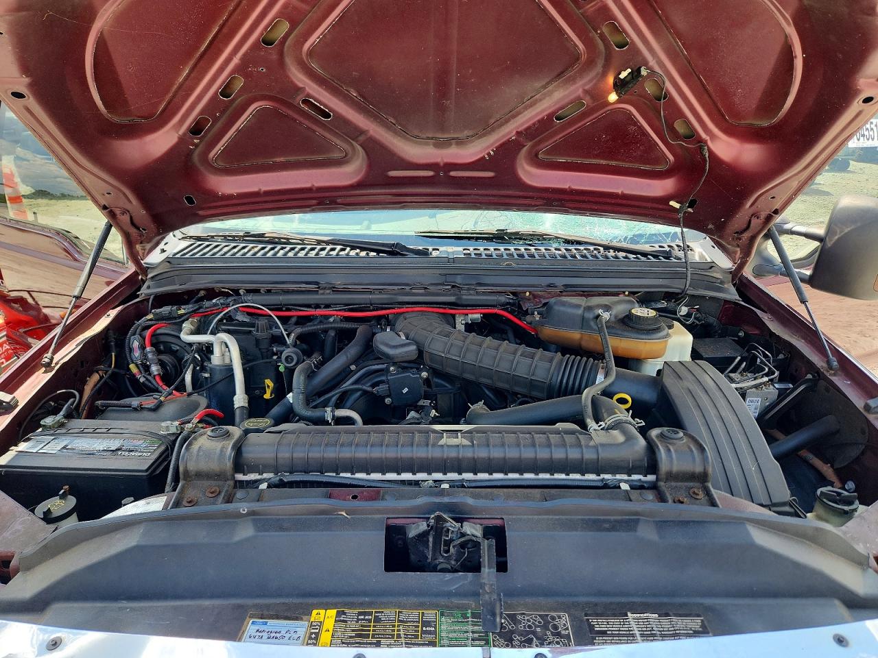2005 Ford F250 Super Duty Red vin: 1FTSW20Y75EC86397