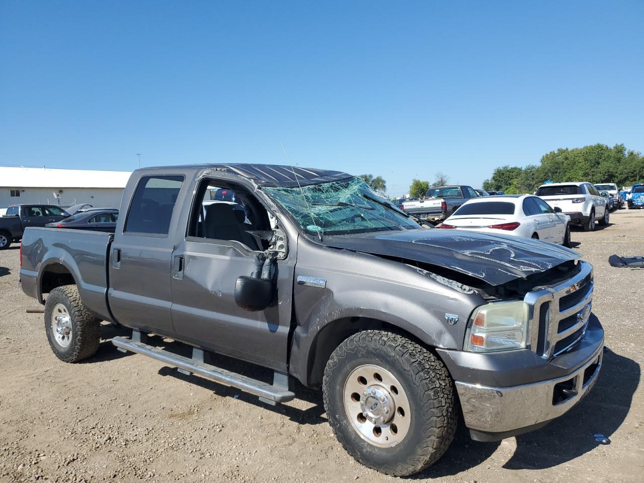 2005 Ford F250 Super Duty Gray vin: 1FTSW20YX5EC43592