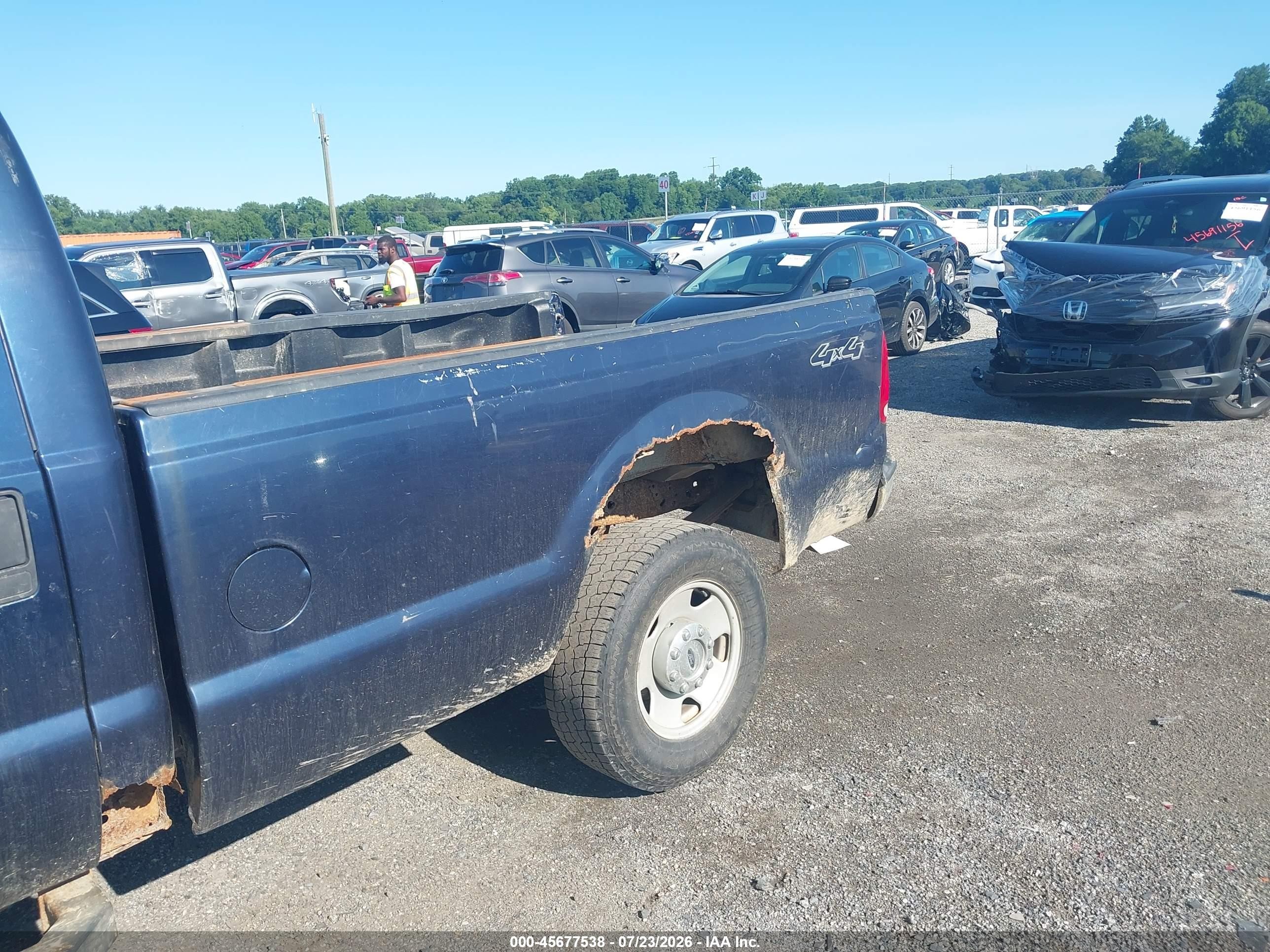 2006 Ford F-250 Lariat/xl/xlt Blue vin: 1FTSW21506EA66072