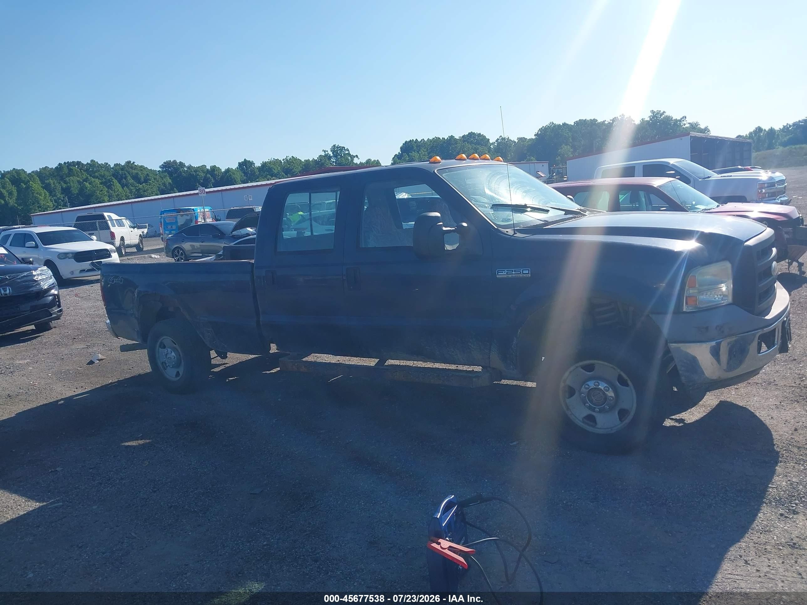 2006 Ford F-250 Lariat/xl/xlt Blue vin: 1FTSW21506EA66072