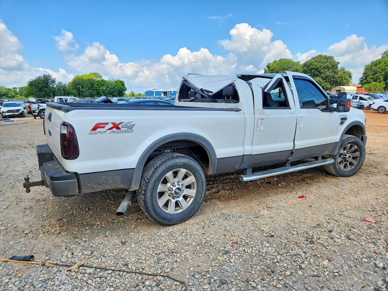 2008 Ford F250 Super Duty White vin: 1FTSW21508EC86640
