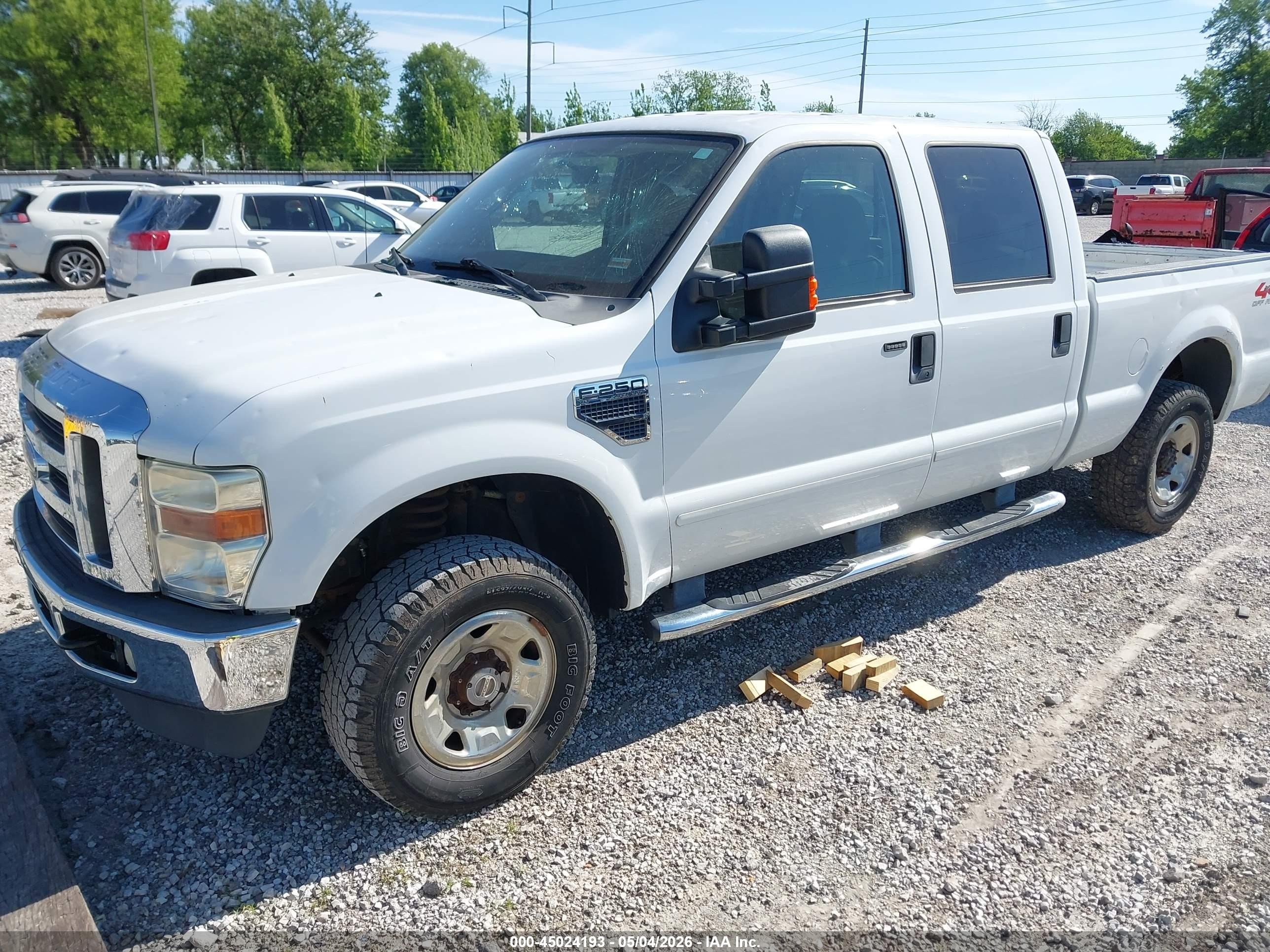 2008 Ford F-250 Fx4/king Ranch/lariat/xl/xlt Белый vin: 1FTSW21508ED70425