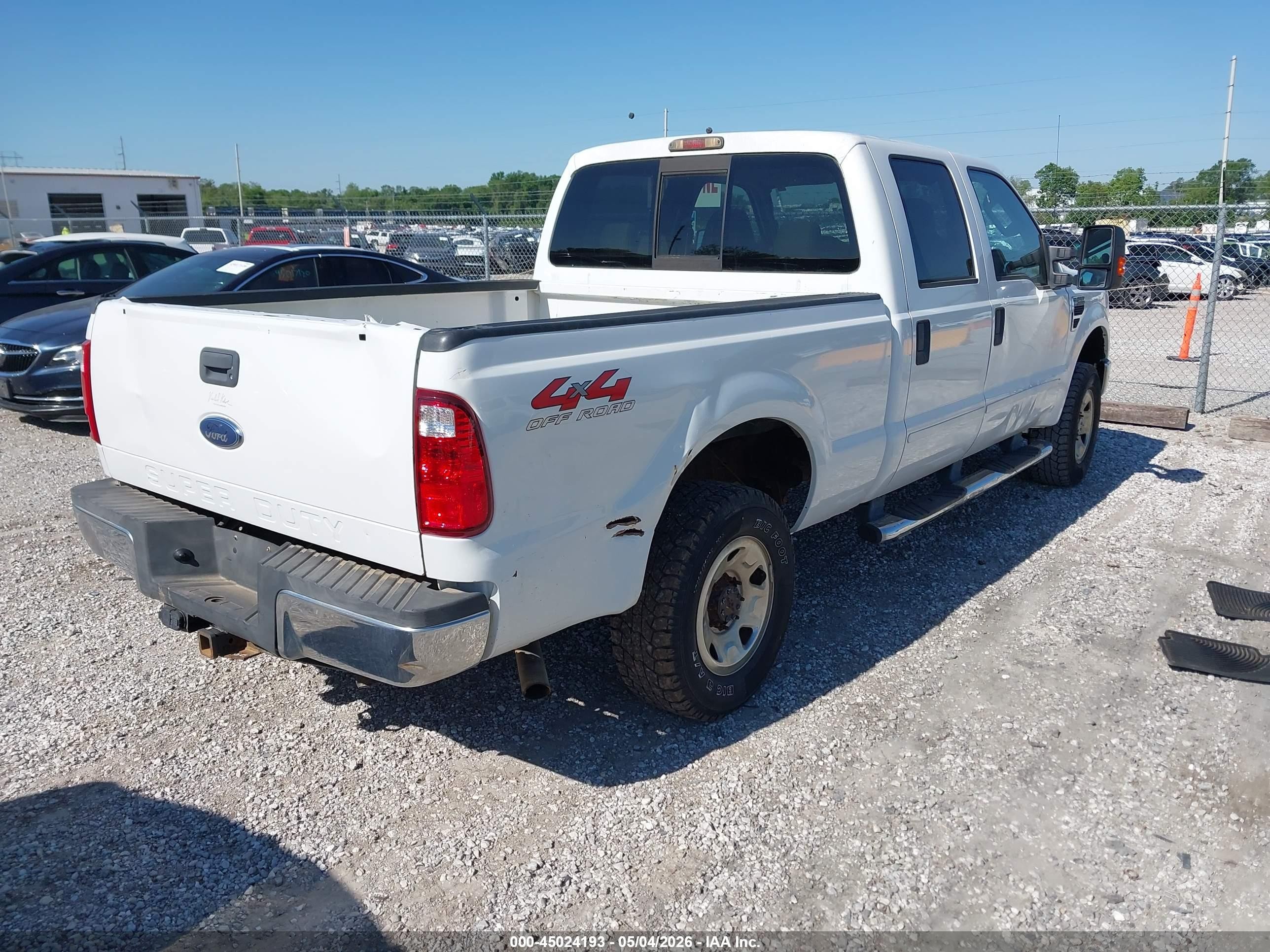 2008 Ford F-250 Fx4/king Ranch/lariat/xl/xlt Белый vin: 1FTSW21508ED70425