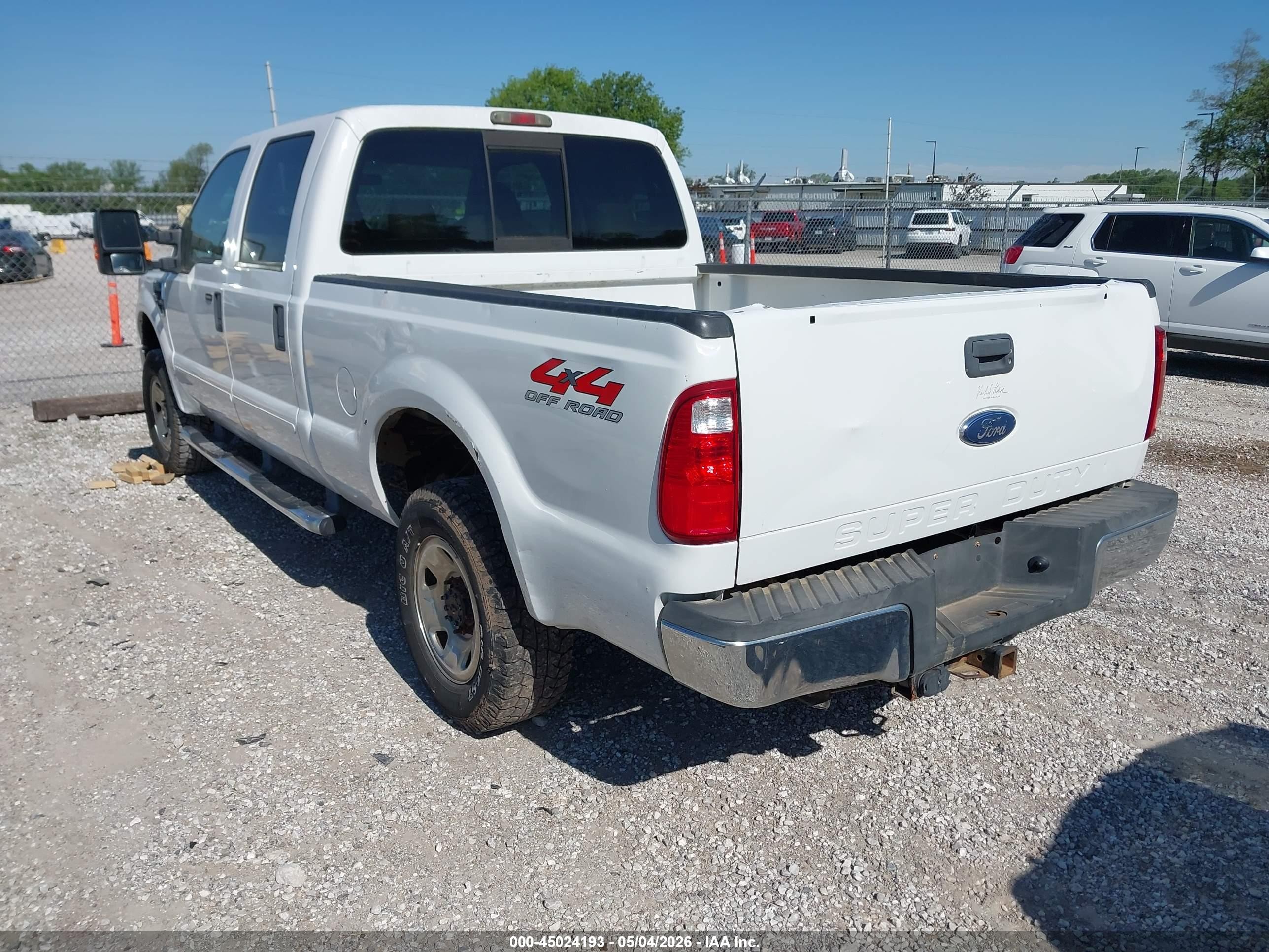 2008 Ford F-250 Fx4/king Ranch/lariat/xl/xlt Белый vin: 1FTSW21508ED70425