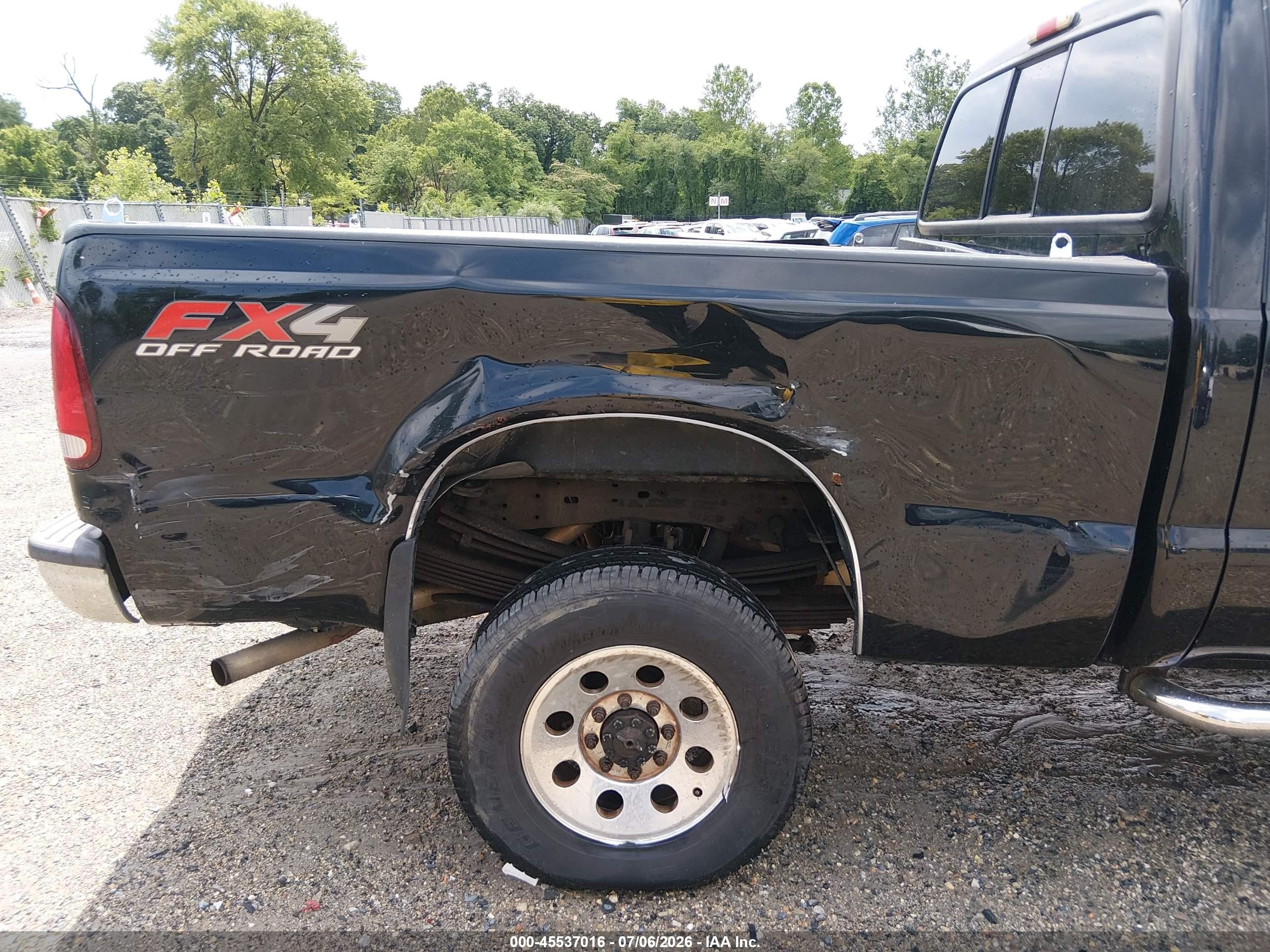 2006 Ford F-250 Lariat/xl/xlt Black vin: 1FTSW21516EA76884