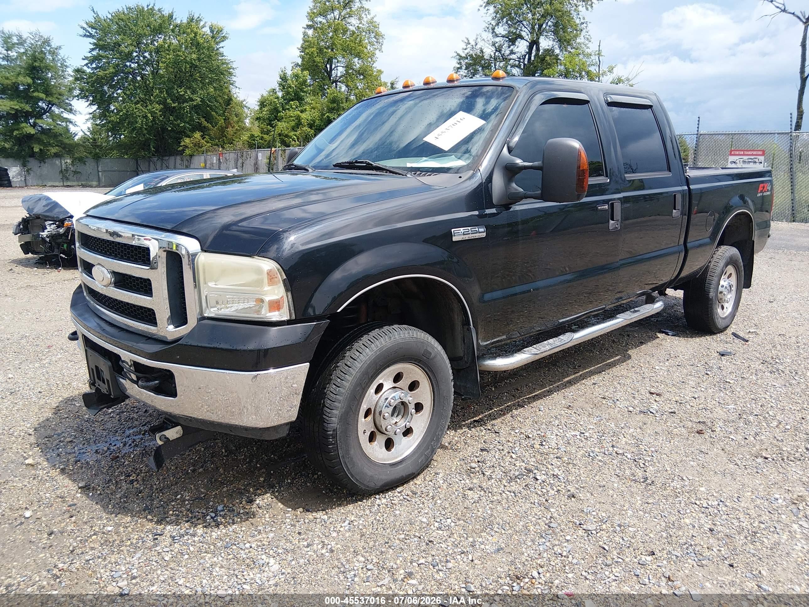 2006 Ford F-250 Lariat/xl/xlt Black vin: 1FTSW21516EA76884
