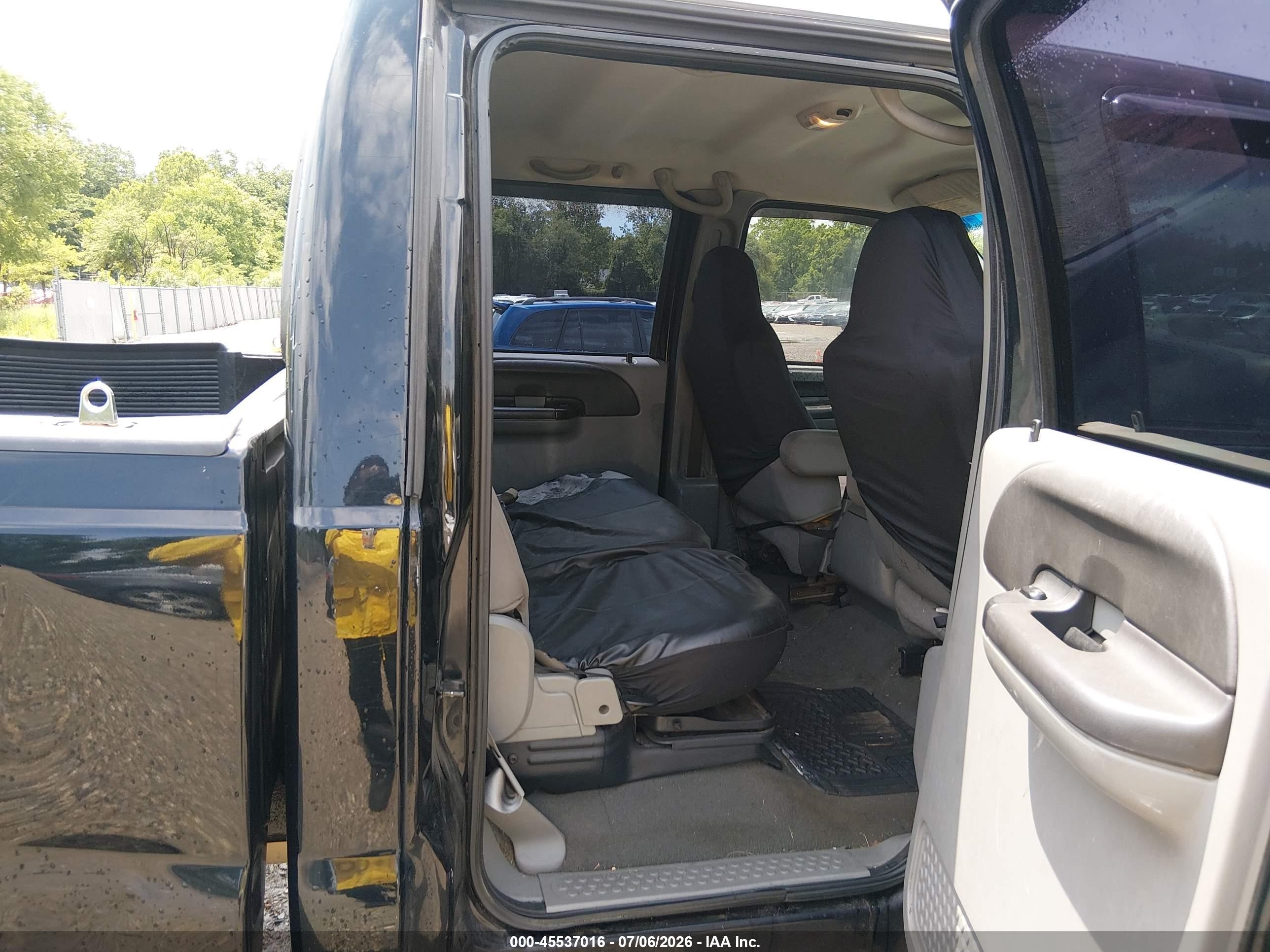 2006 Ford F-250 Lariat/xl/xlt Black vin: 1FTSW21516EA76884