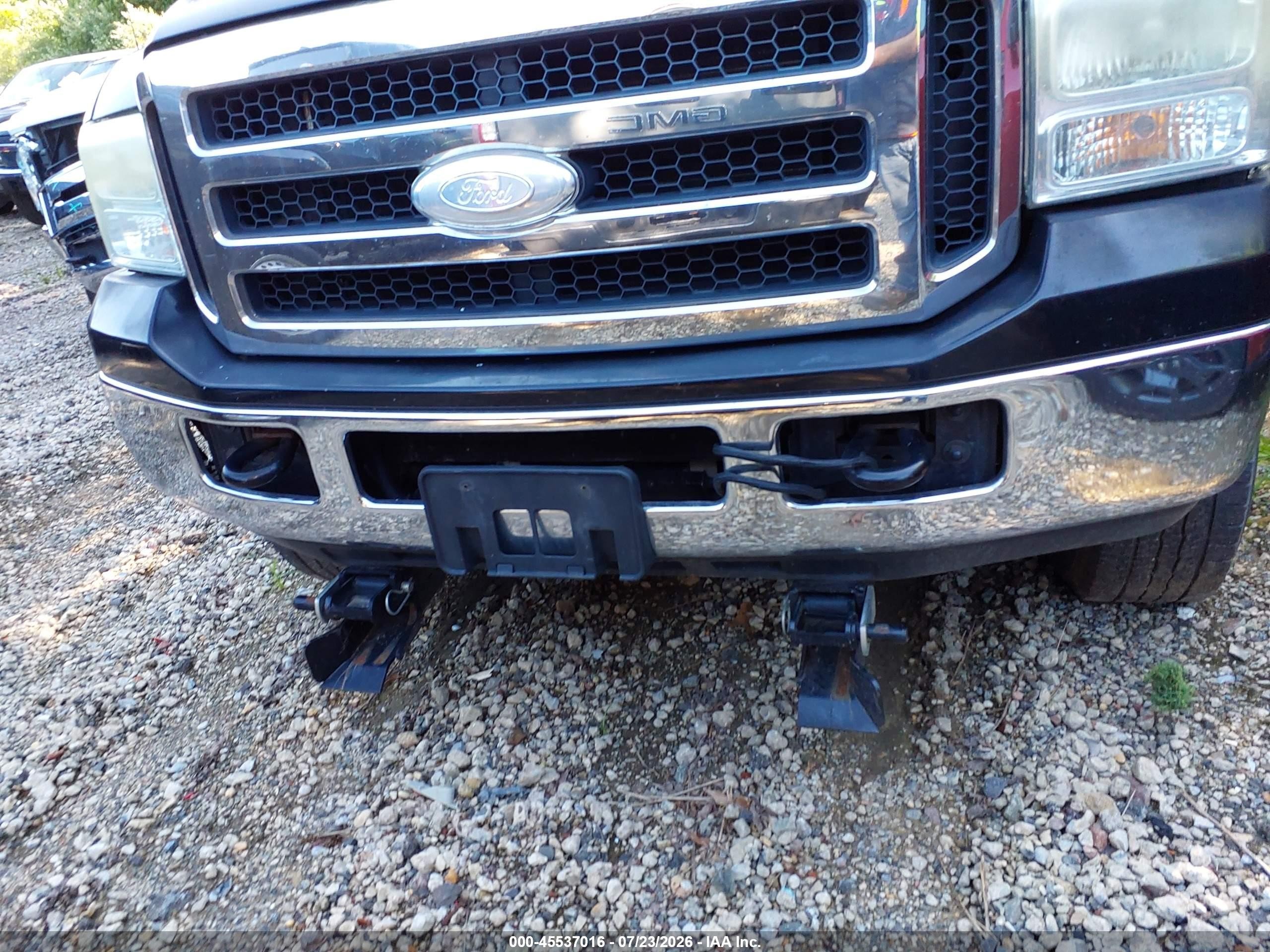 2006 Ford F-250 Lariat/xl/xlt Black vin: 1FTSW21516EA76884