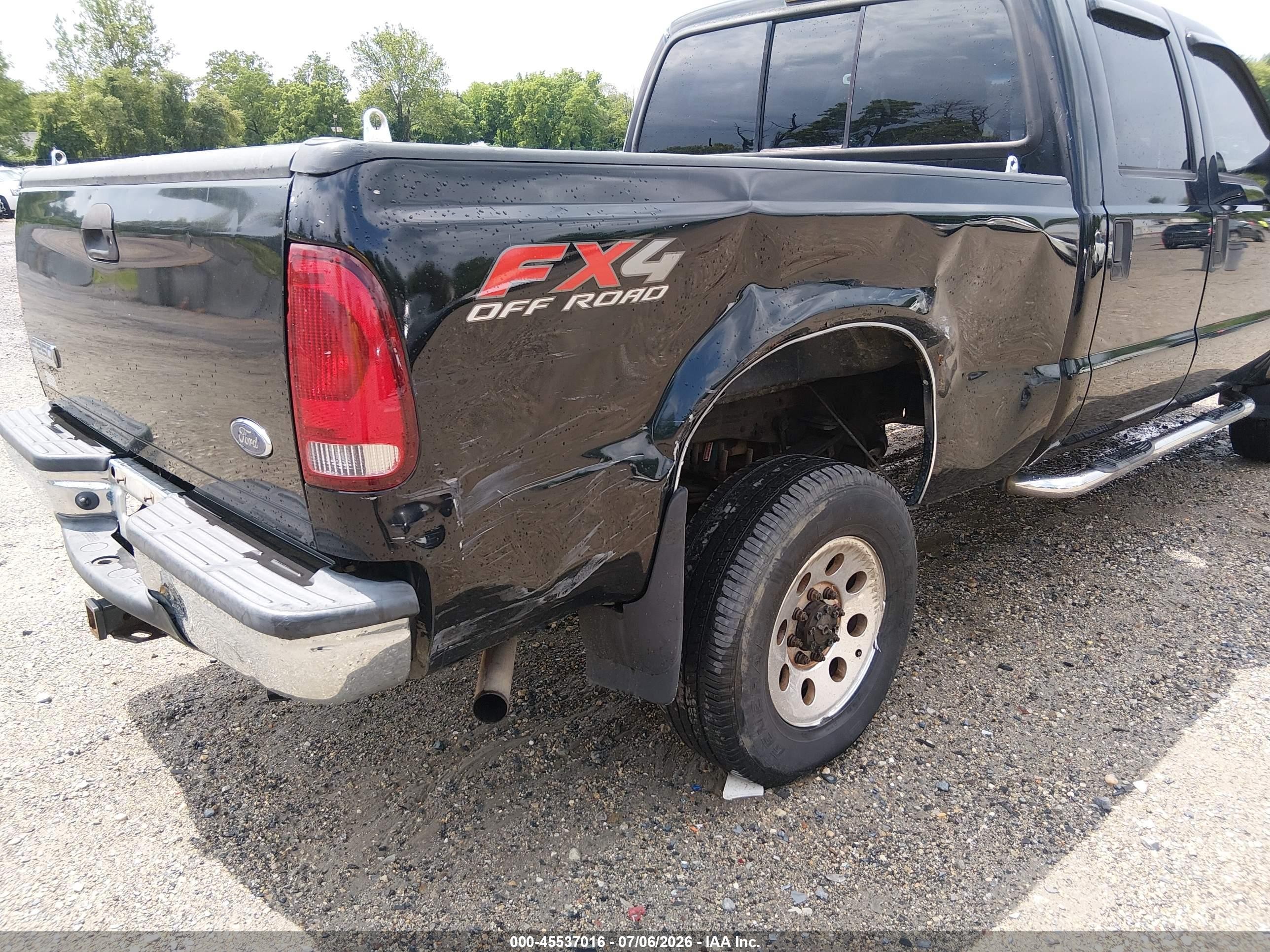 2006 Ford F-250 Lariat/xl/xlt Black vin: 1FTSW21516EA76884